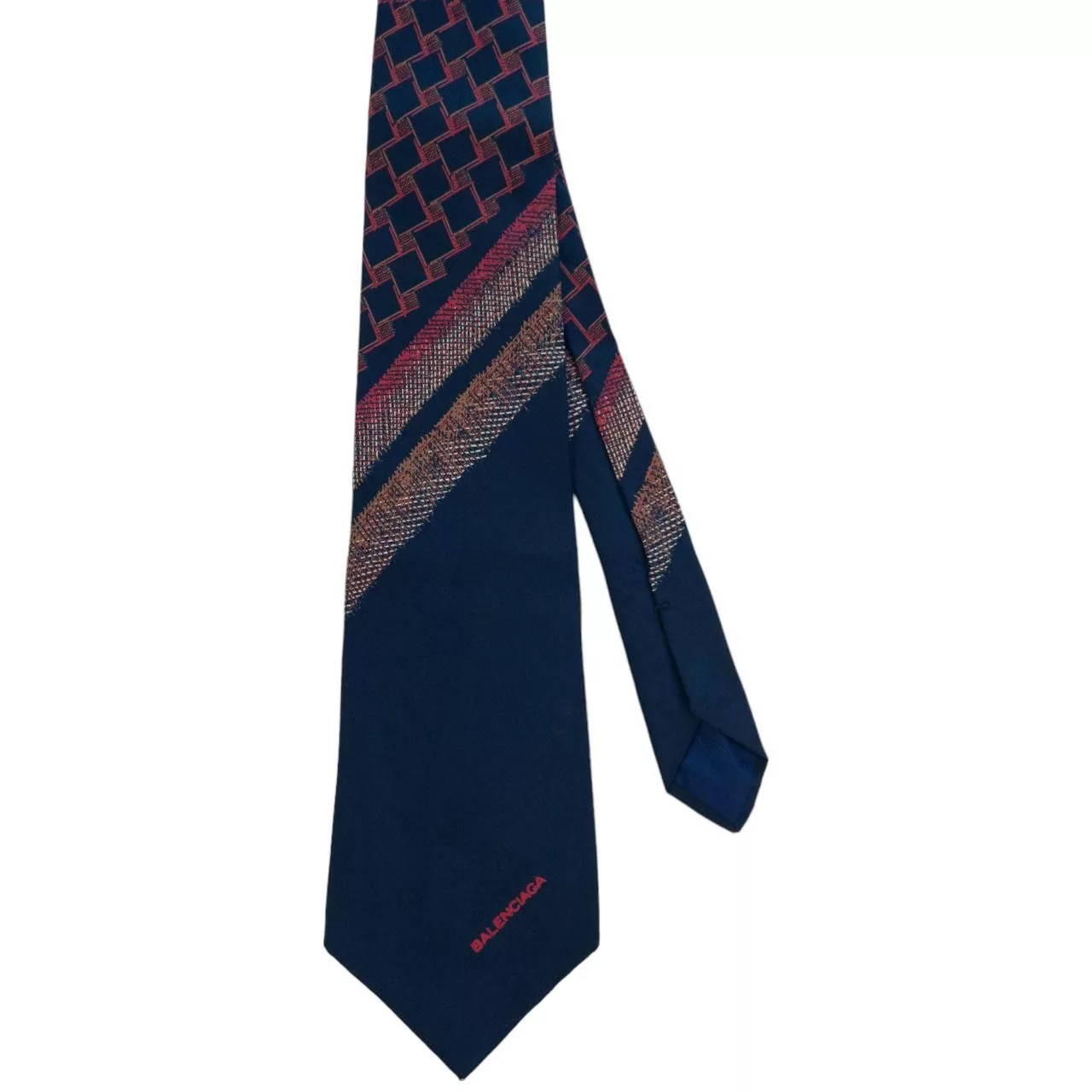 Balenciaga Ties Pocketsquares Vintage Balenciaga Silk Tie Blue