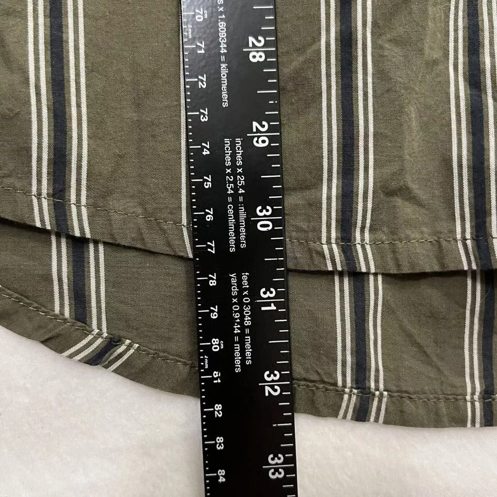 Quicksilver Shirts Button Ups Quicksilver × Quiksilver Quiksilver Green Button Up - Vertical Stripes