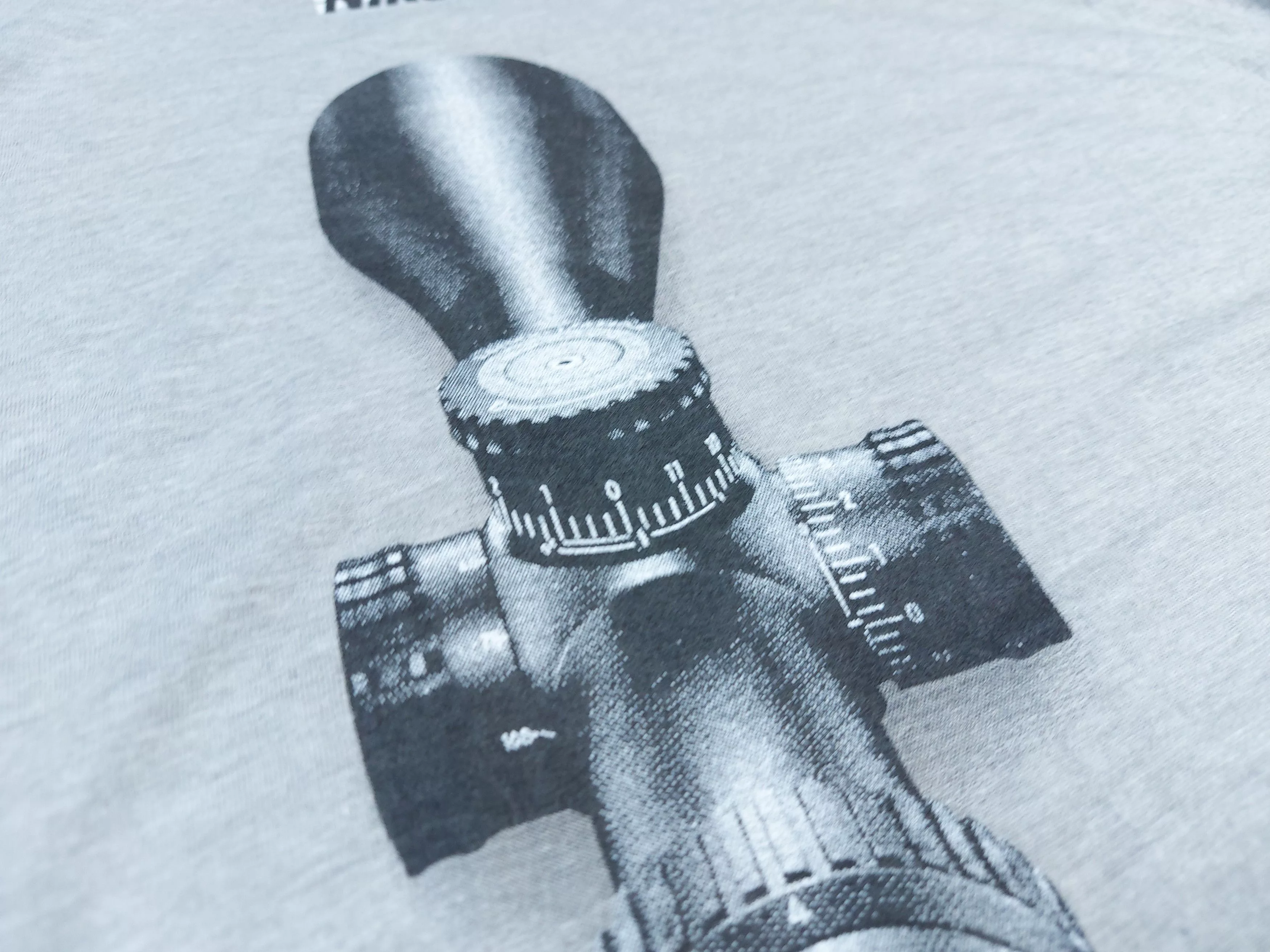 Nikon Short Sleeve T Shirts Nikon Black Rifle Scope Double-Sided Short Sleeve Gray TEE