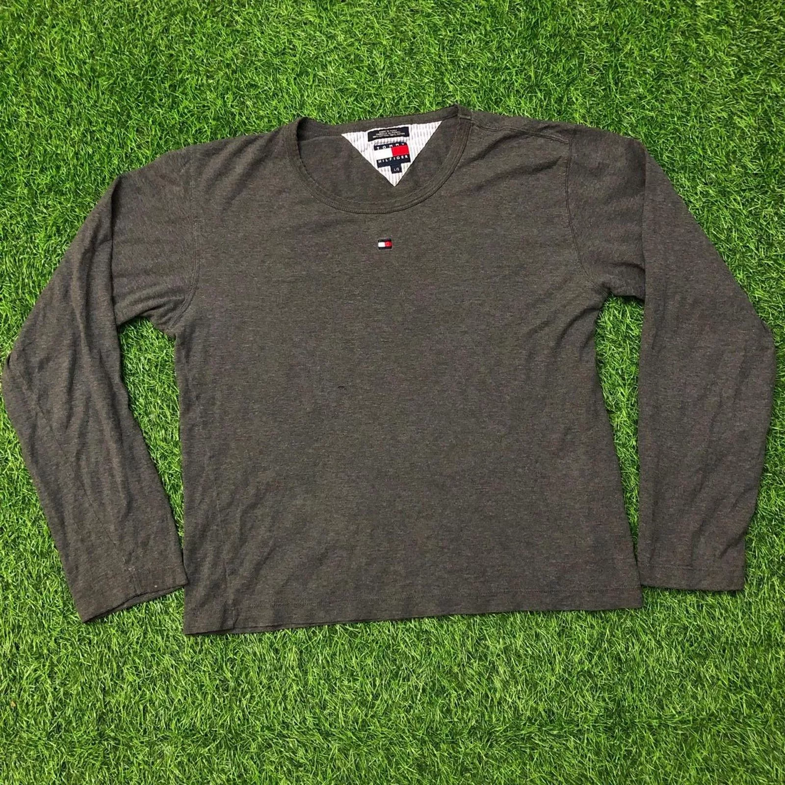 Tommy Hilfiger Short Sleeve T Shirts Women’s Grey Tommy Hilfiger Long Sleeve Gray