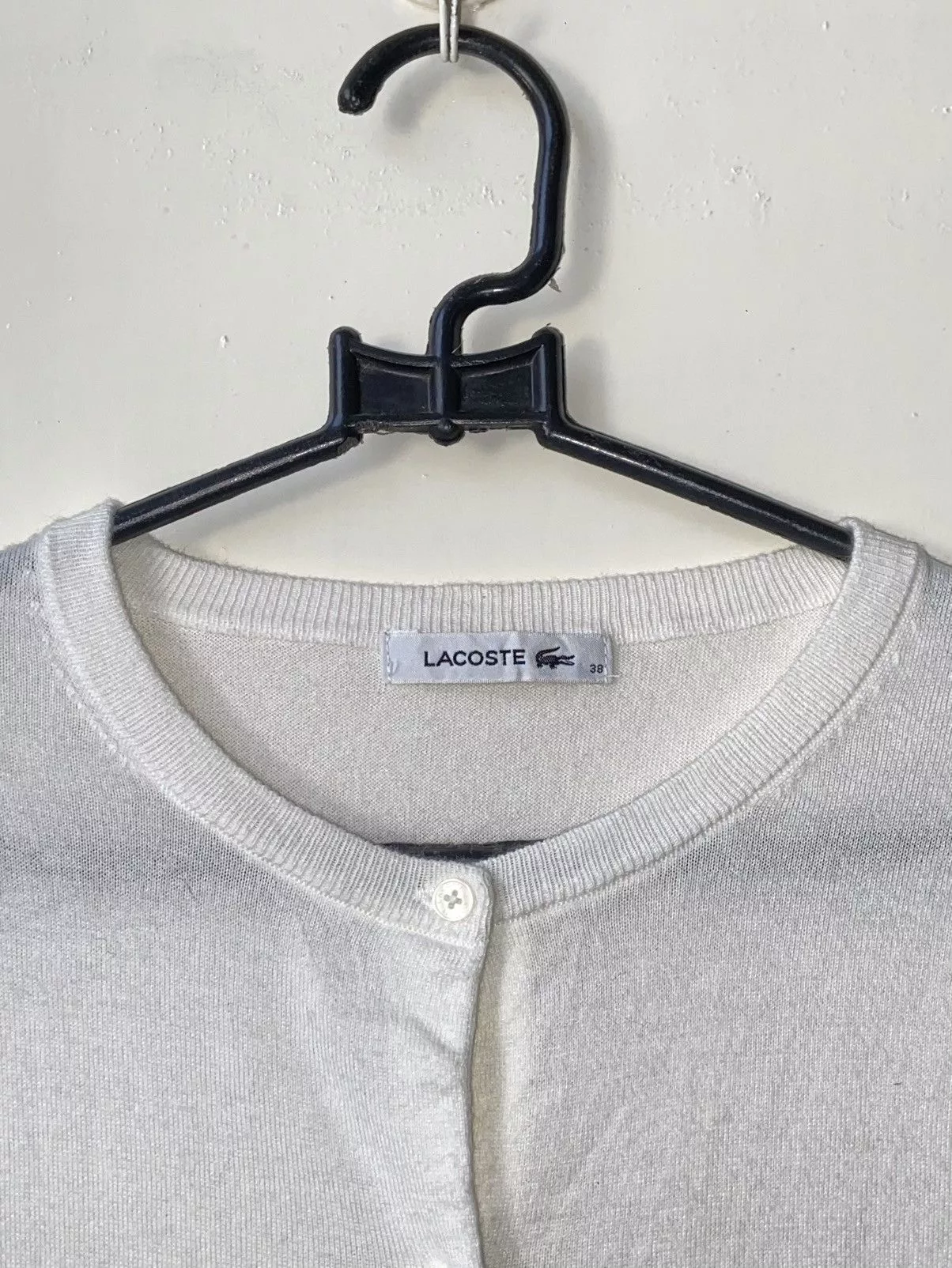 Lacoste Light Jackets LACOSTE White Cardigan