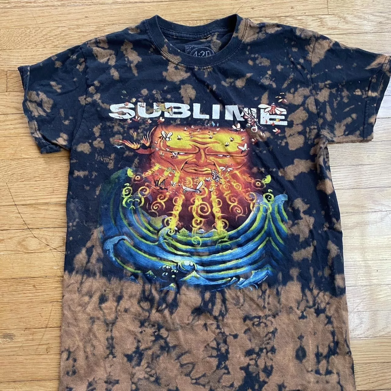 Other Short Sleeve T Shirts Other vintage 4:20 Sublime tie dye graphic Tee Black