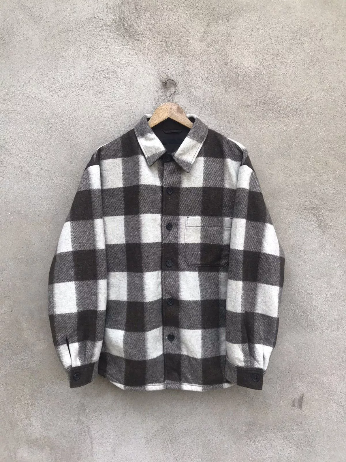 Uniqlo Light Jackets RARE UNIQLO WORKER WOOL BUTTON UP JACKET Multi Workwear
