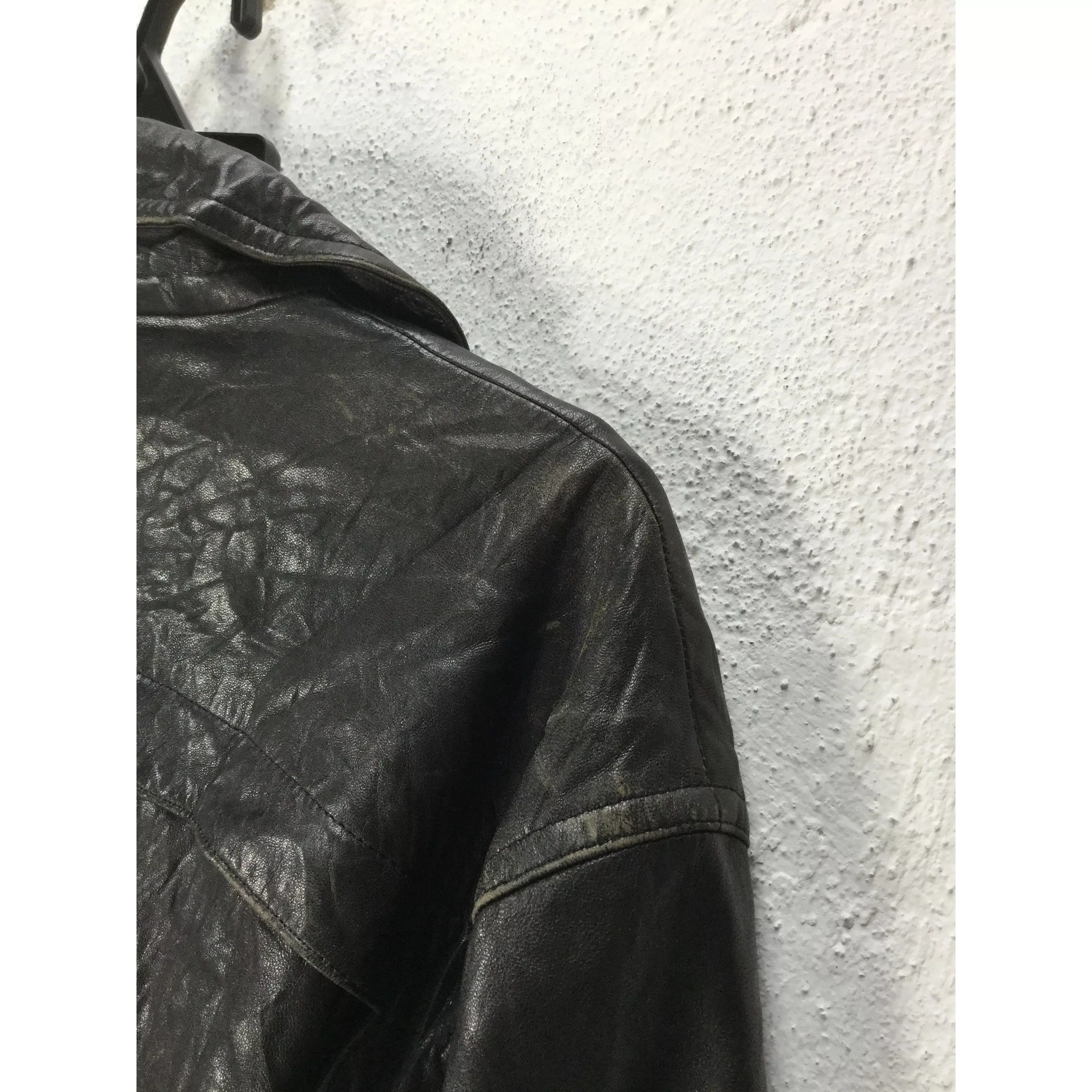 Vintage Leather Jackets Vintage Black Leather Coat Jacket