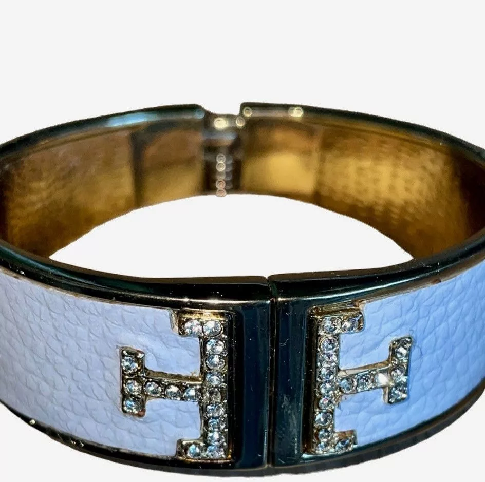 Other Bracelets Other MX Designer Leather Hinged Cuff White