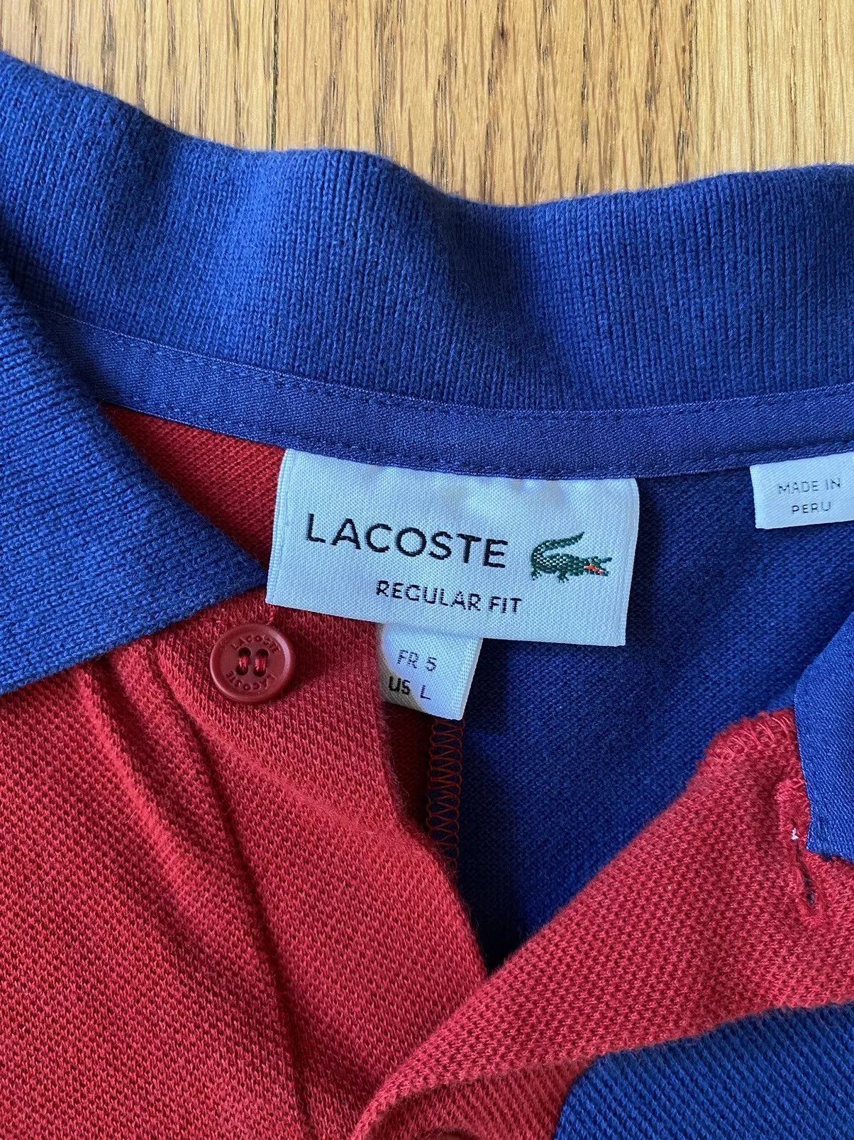 Lacoste Polos Lacoste Striped Pattern Polo Shirt Blue