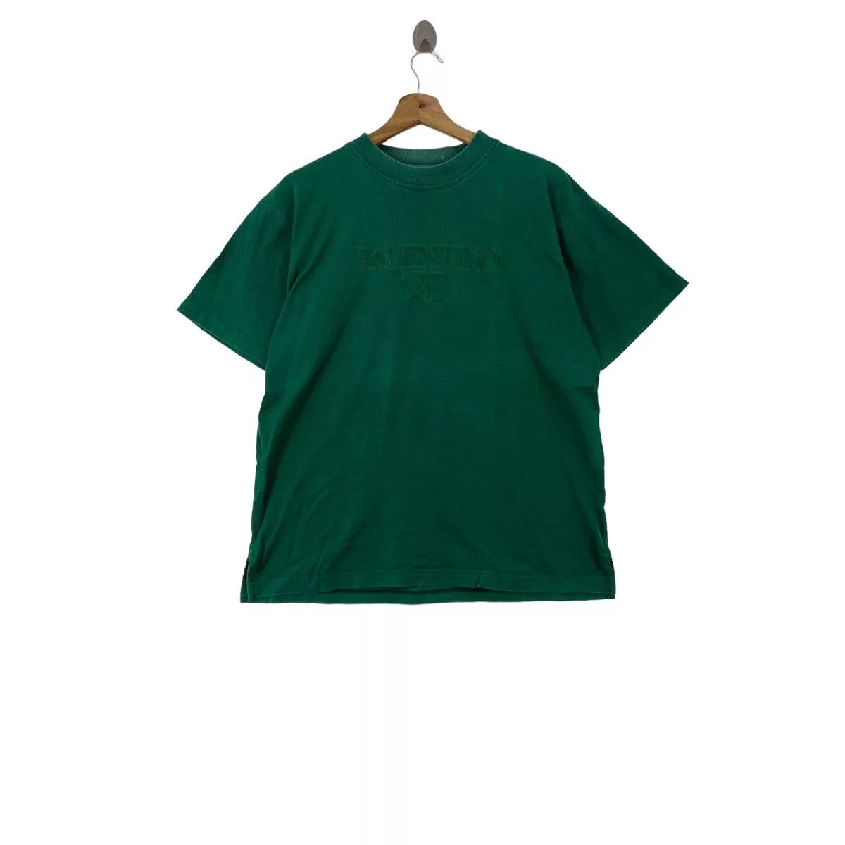 Valentino Short Sleeve T Shirts Vintage Italian Designer VALENTINO GARAVANI Italy T-Shirt Green