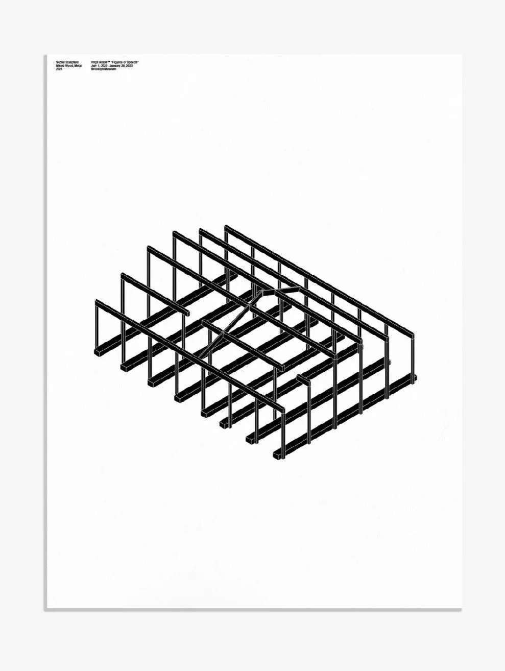 Virgil Abloh Miscellaneous Virgil Abloh Brooklyn Museum Poster #2 White