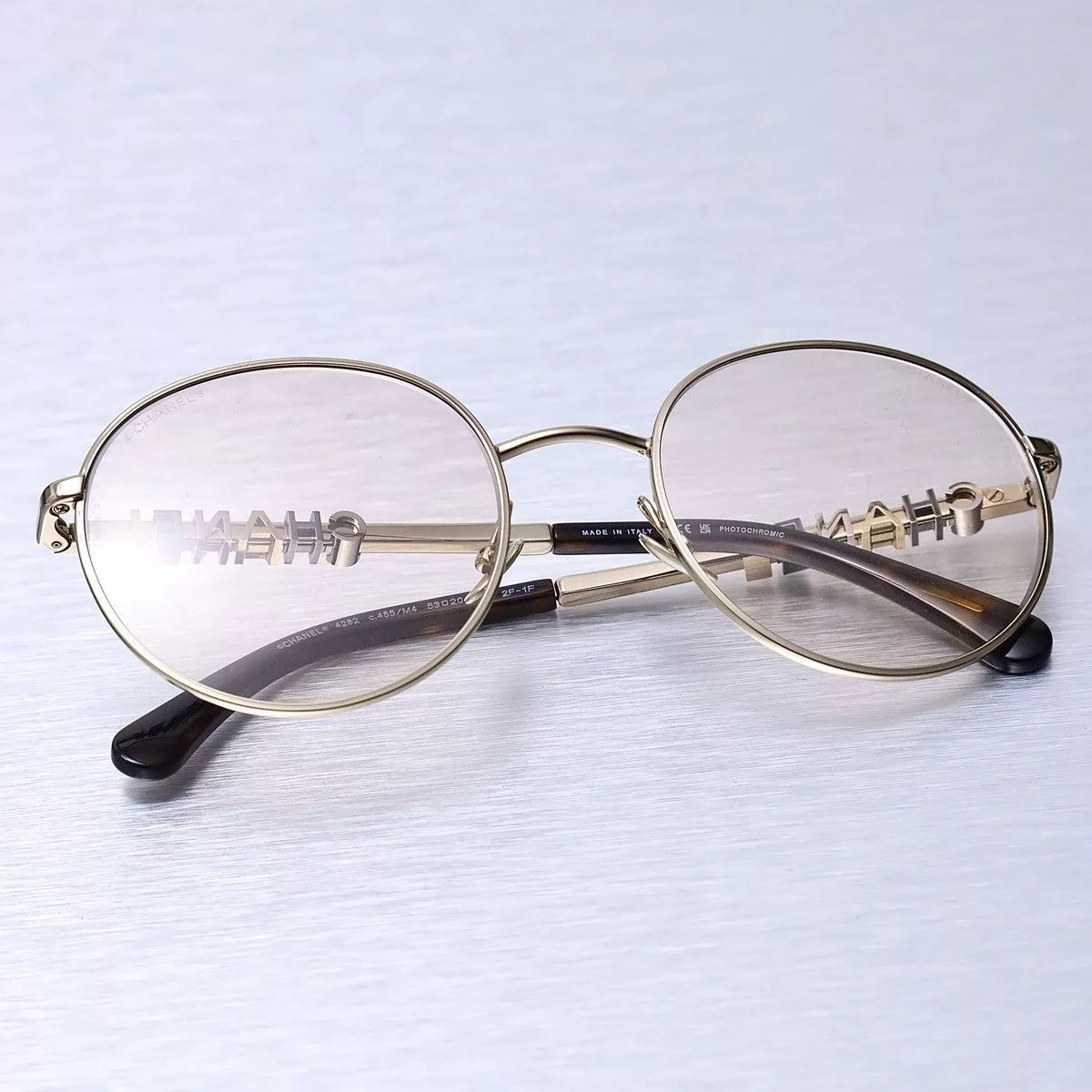 Chanel Sunglasses CHANEL 0CH4282 SUNGLASSES Gold