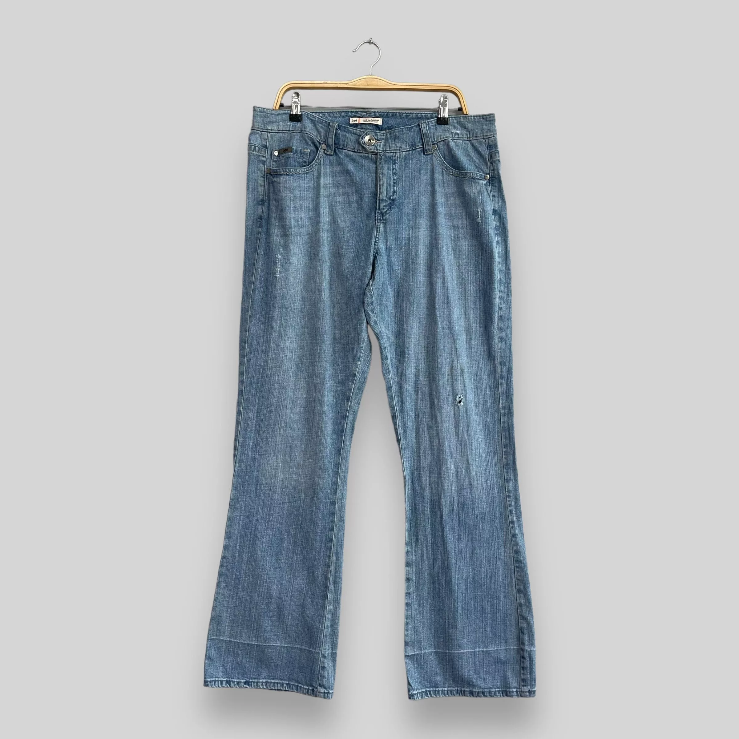Lee Jeans Lee × Vintage W37 L32 Vintage Lee Distressed Bootcut Flared Women Jeans Blue