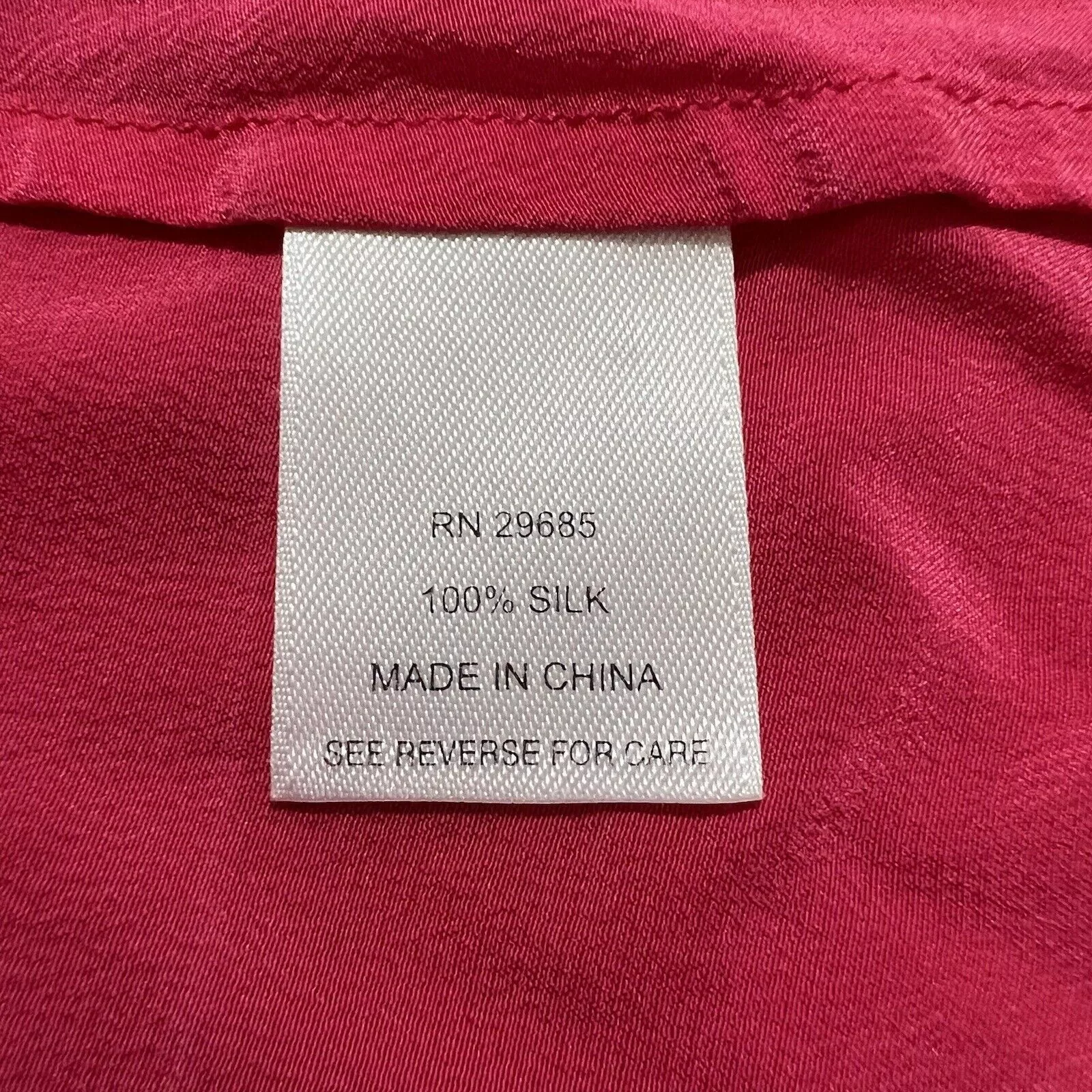 Pendleton Blouses Pendleton Silk Short Sleeve Hot Pink Ruffle Button Up Top