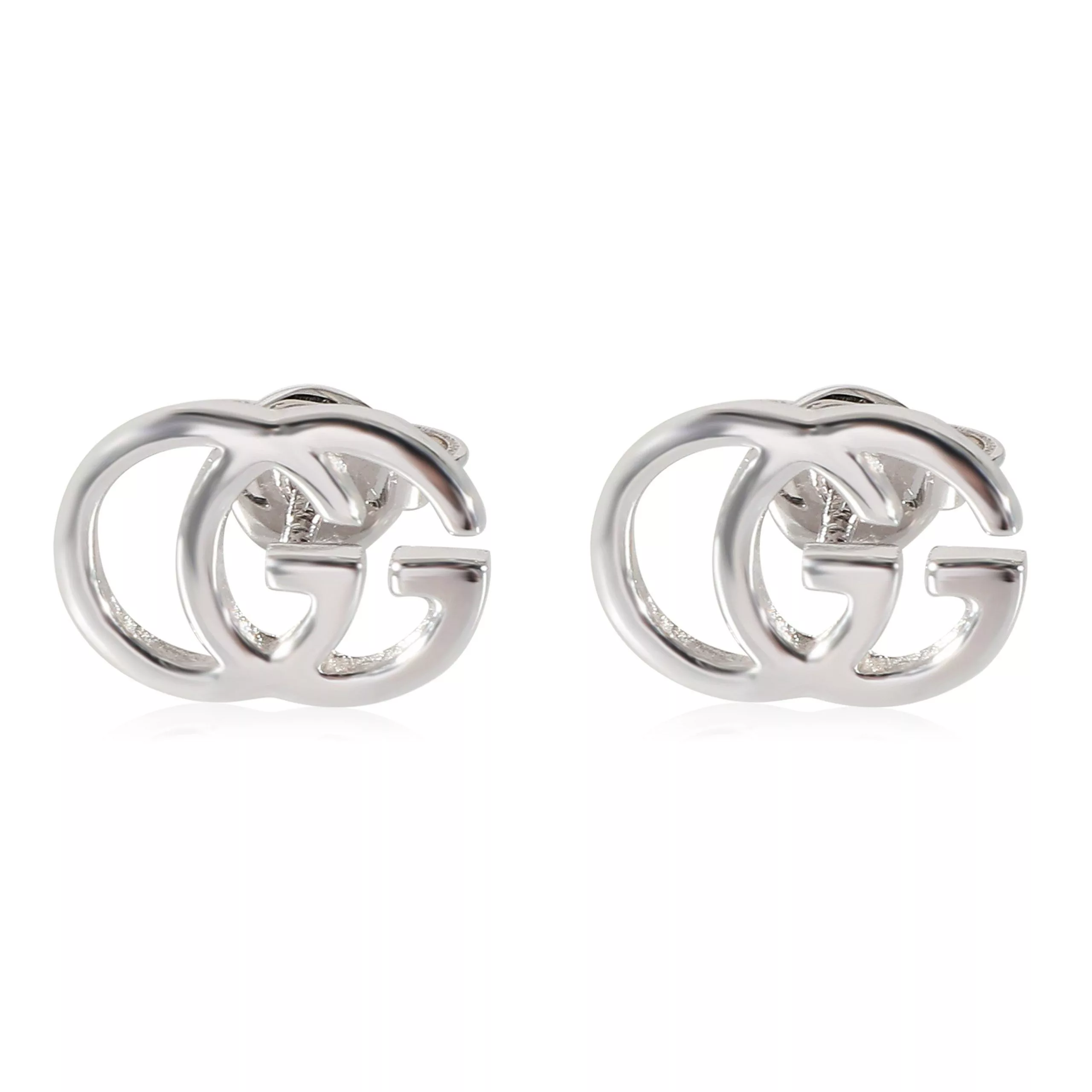 Gucci Rings Gucci Running GG Stud Earrings in 18K White Gold