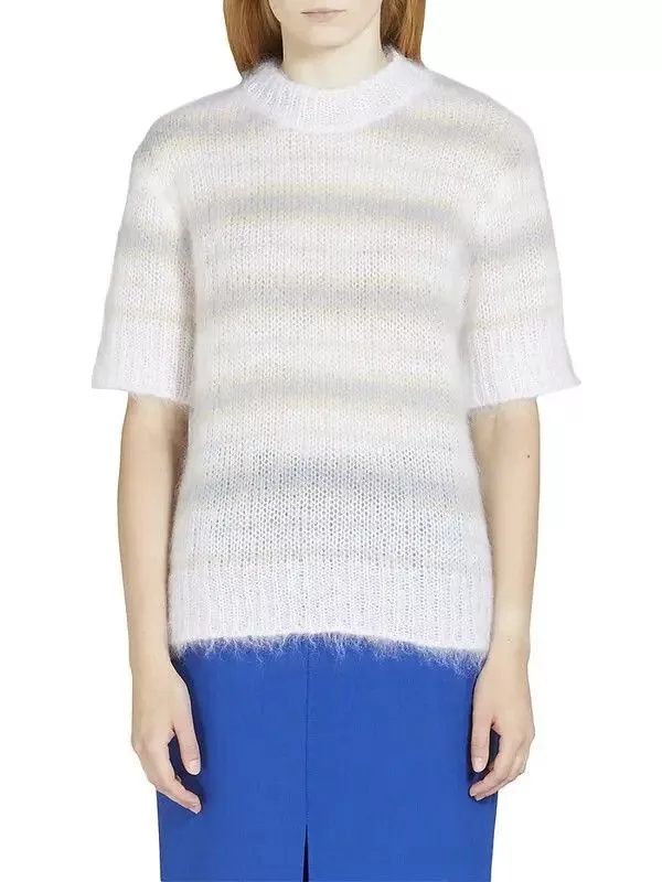 Marni Sweaters Marni o1srvl11e0624 Sweater in Natural White Multi