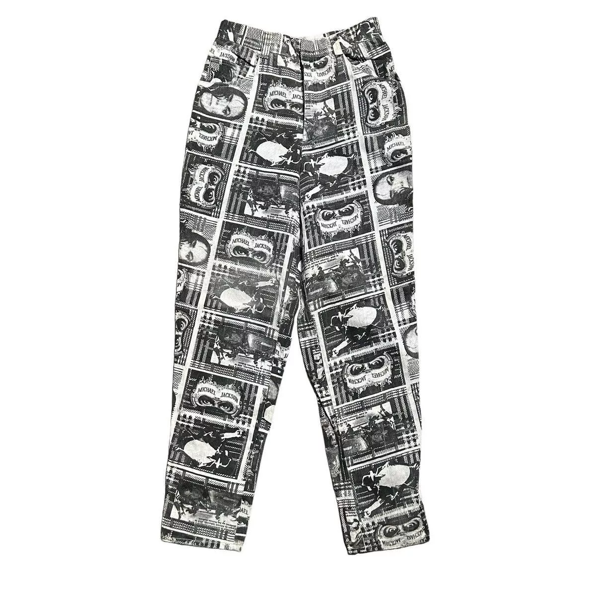 Michael Jackson Pants Vintage Michael Jackson Print Pants White