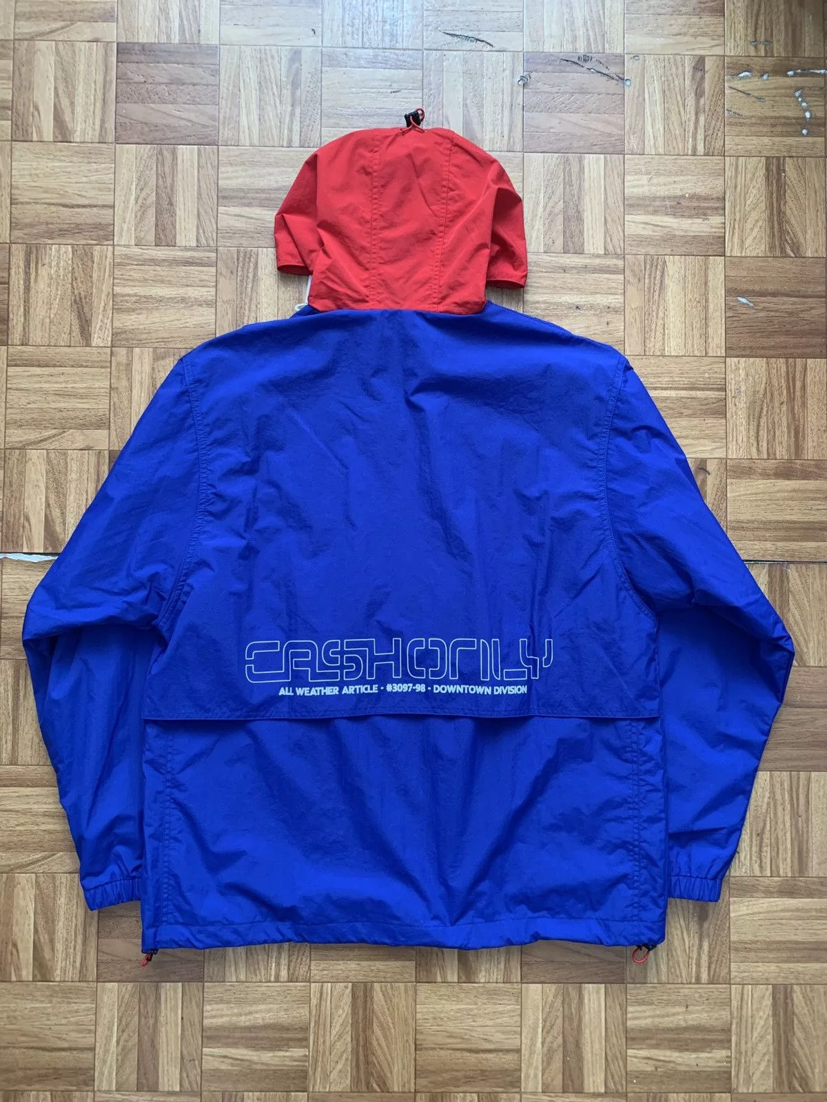 Cash Only Raincoats Cash Only Transit Nylon Jacket Blue