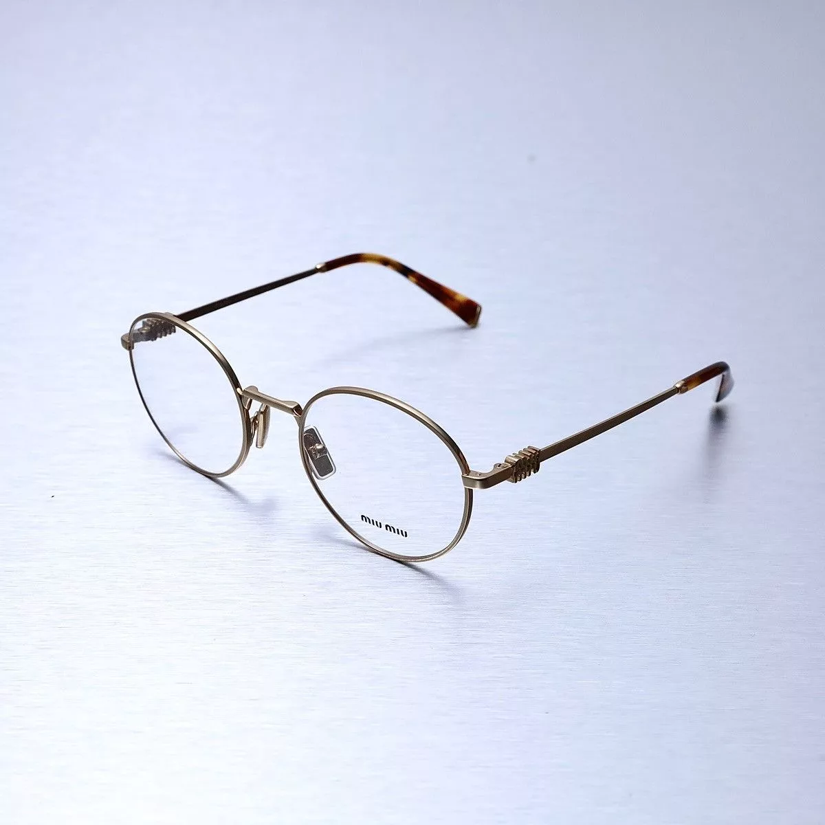 Miu Miu Glasses MIU MIU 0MU 52XV GLASSES Gold