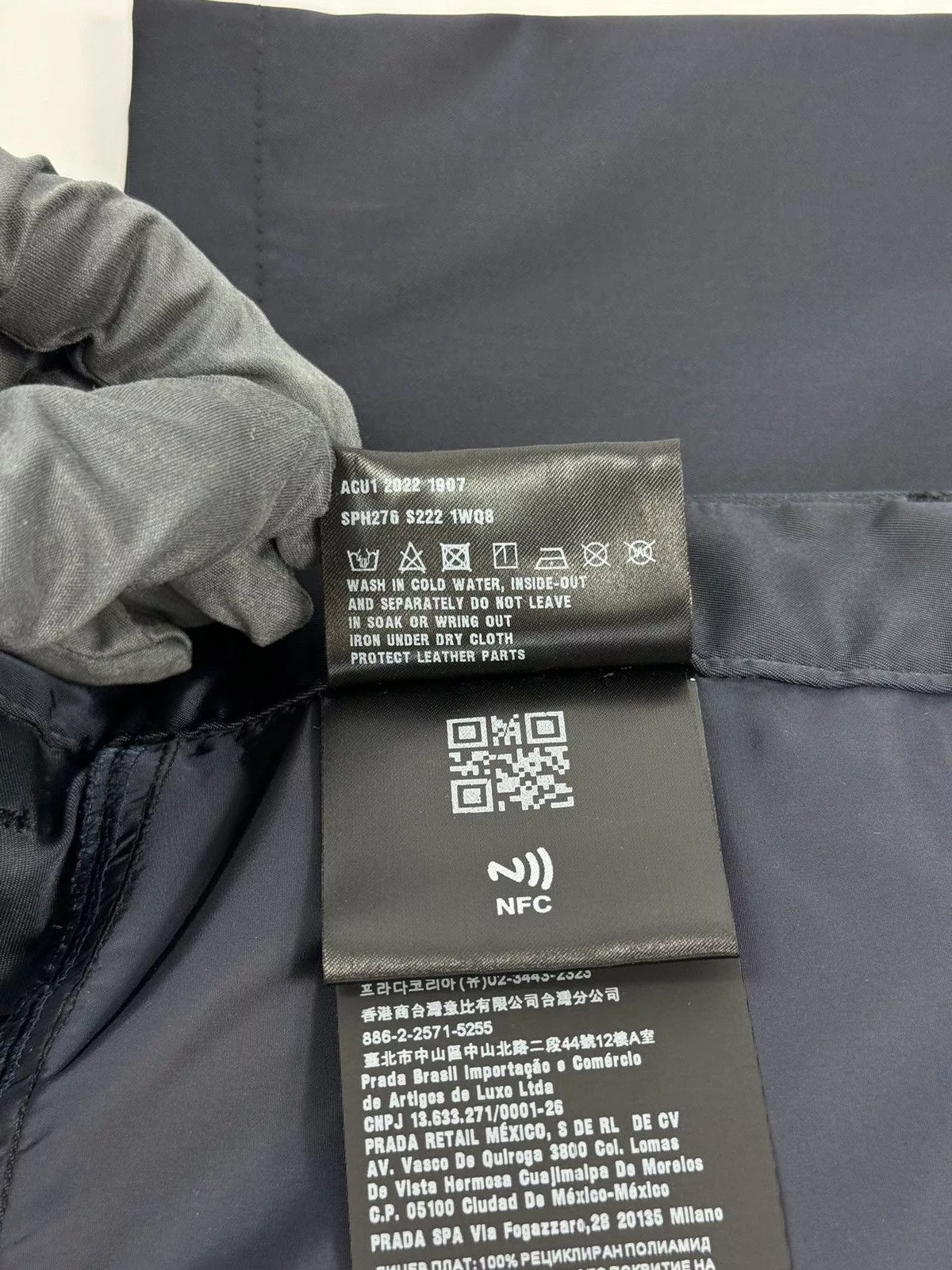 Prada Casual Pants PRADA NYLON TROUSERS Blue