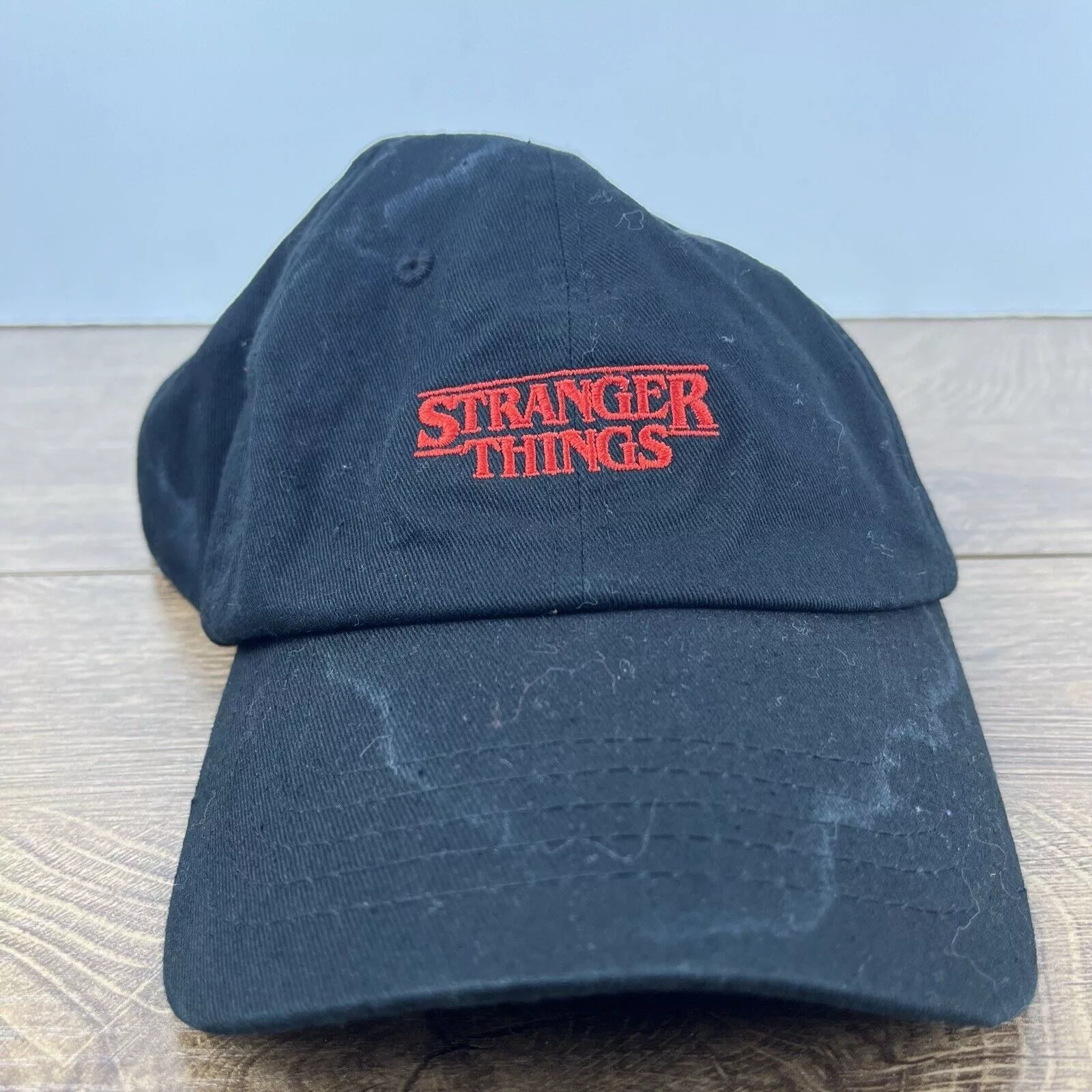 Other Hats Other Stranger Things Hat Black Adjustable Hat Black Stranger Thin