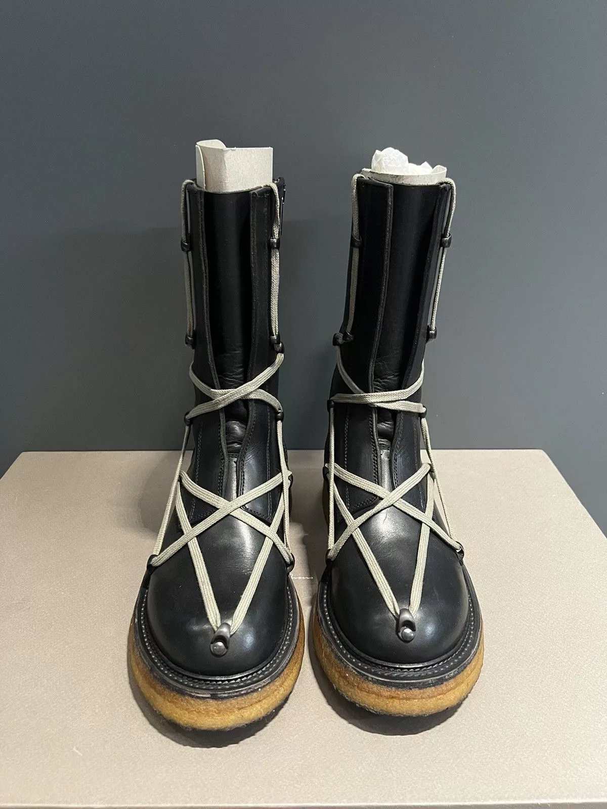 Rick Owens Boots Rick Owens FW17 Glitter Pentagram Creeper boots sz39.5 Black