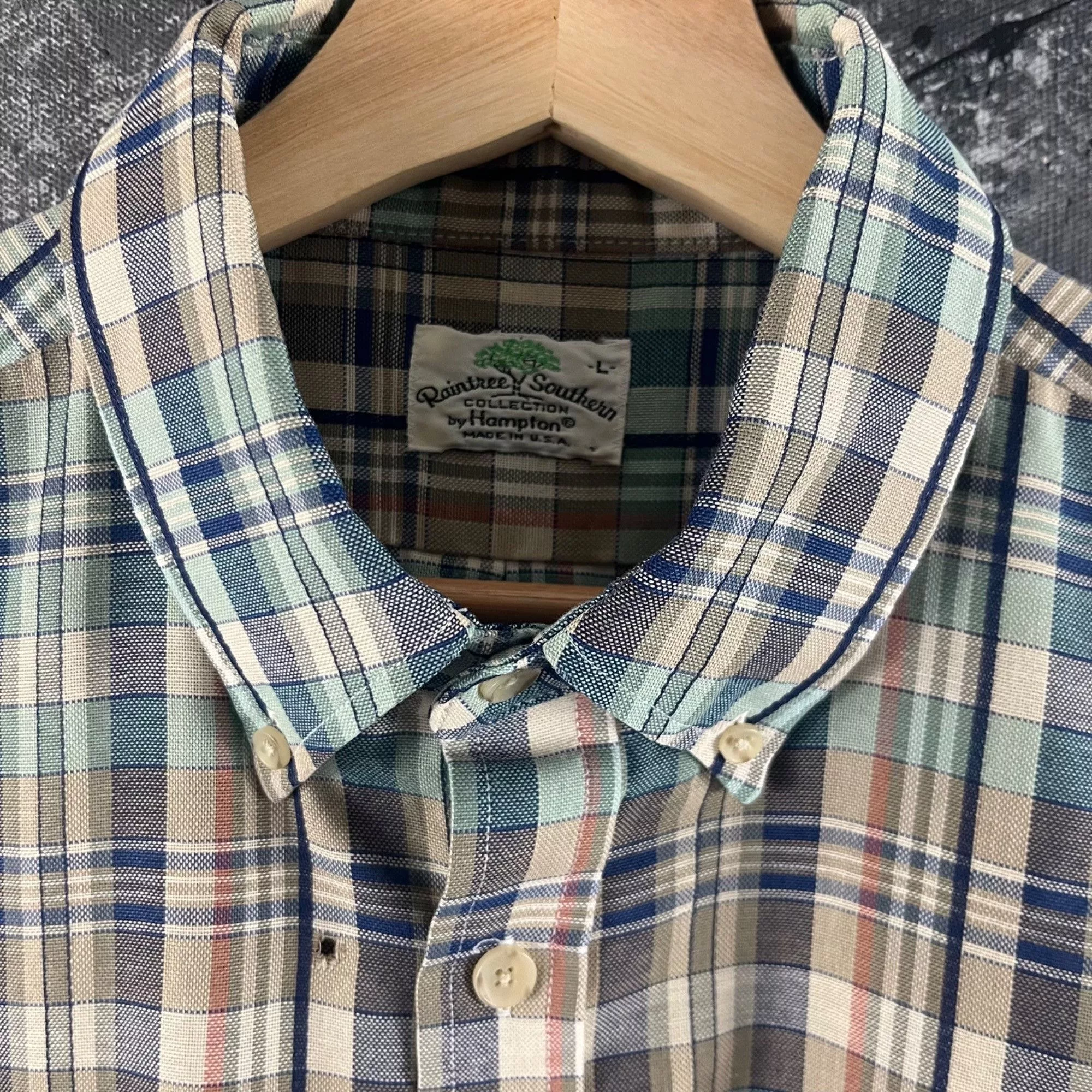 Vintage Shirts Button Ups Vintage 80’s Plaid button shirt Multi
