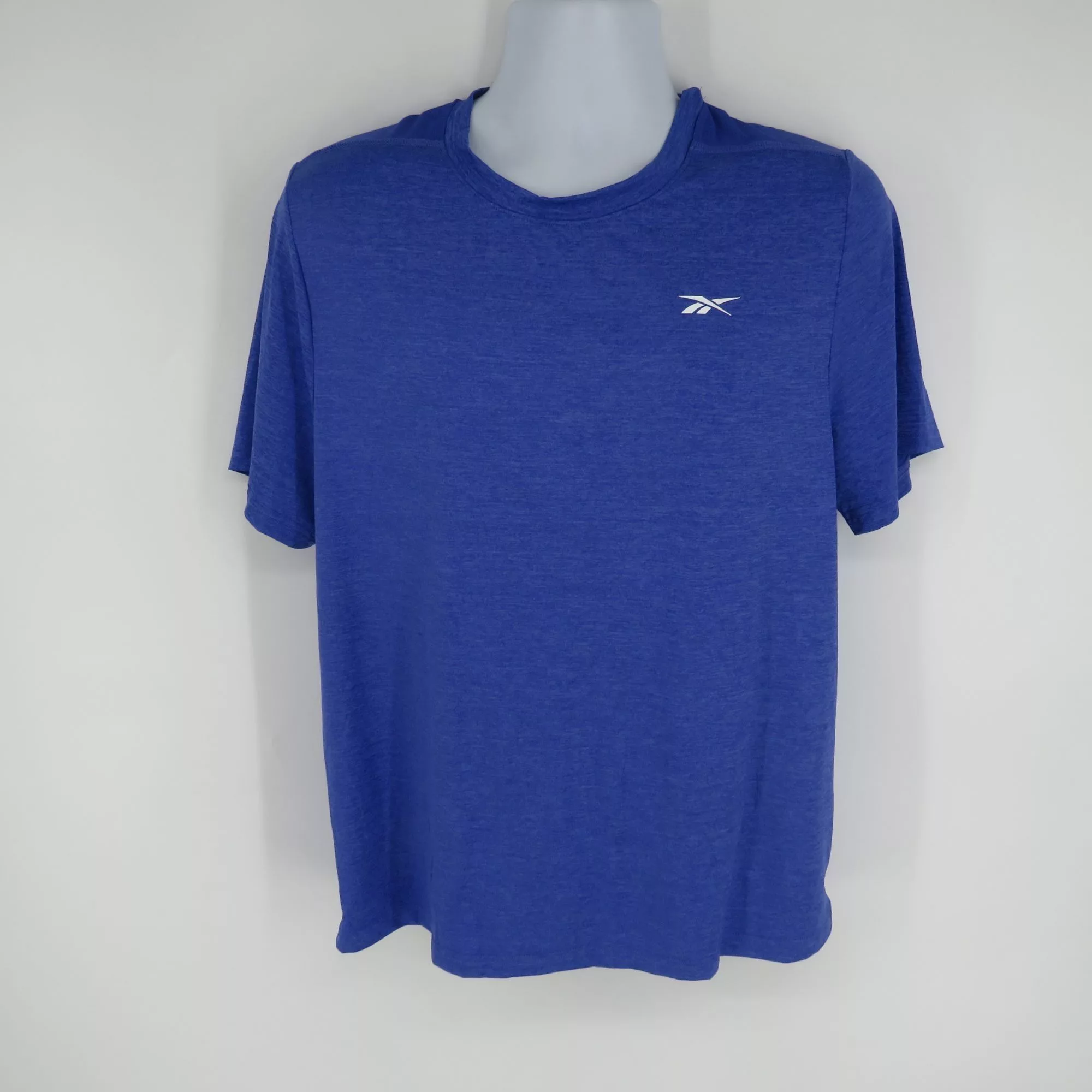 Reebok Short Sleeve T Shirts Reebok Men's Speedwick Tech Style Active Blue T-Shirt Medium