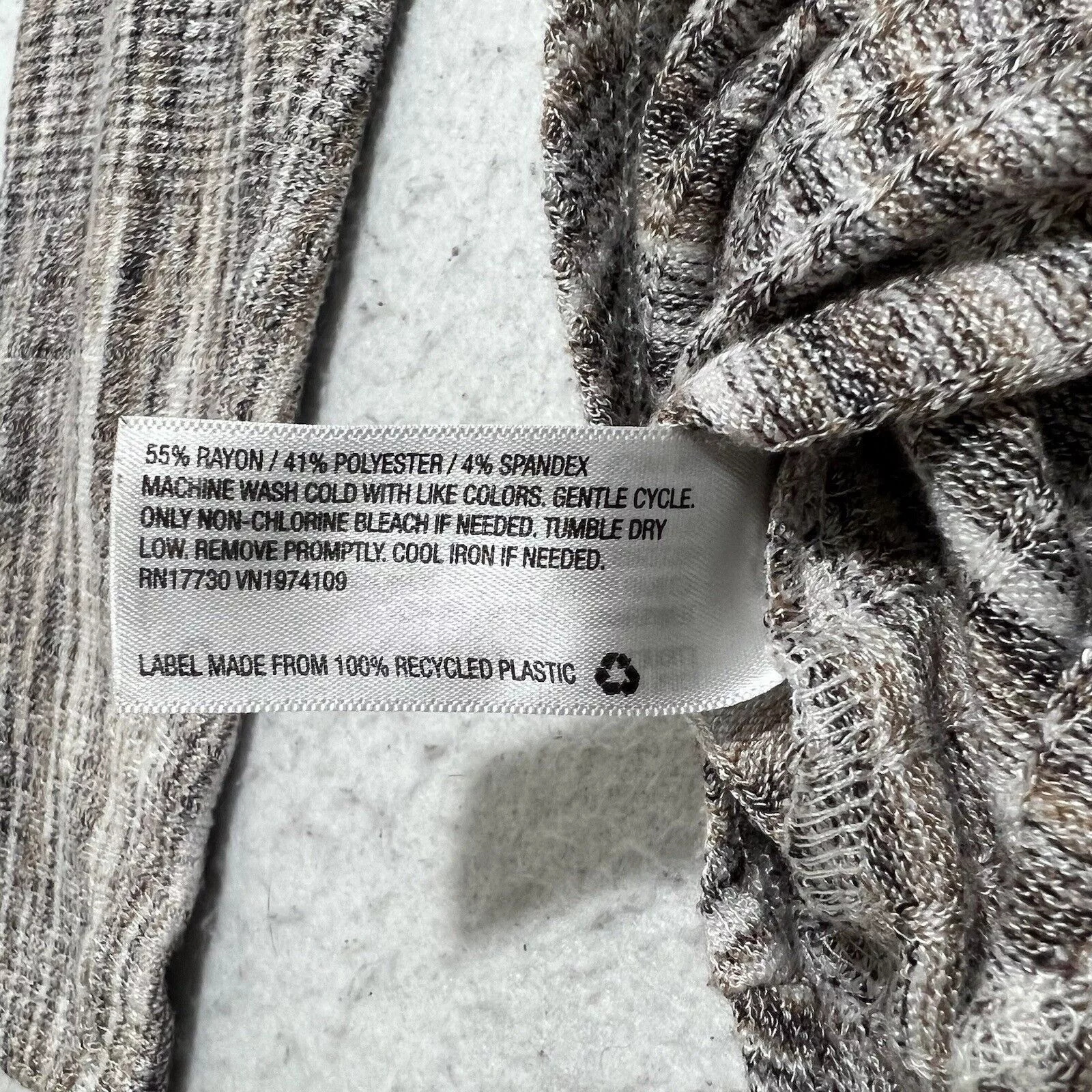 Target Basics Sweaters Target Basics Knox Rose Pullover Sweater V Neck Beige Striped Top Brown
