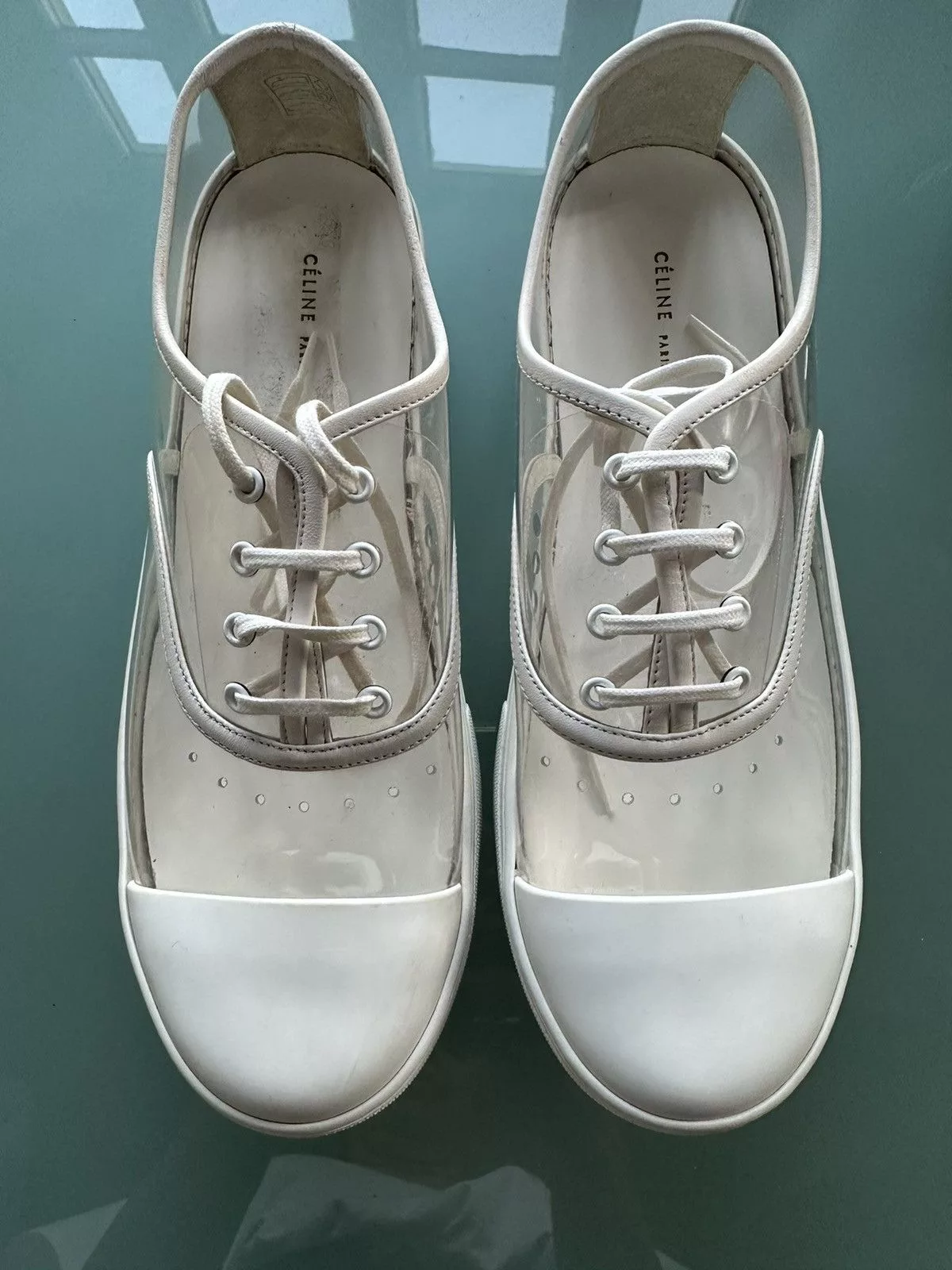 Celine Flats Celine Phoebe Philo " archive" flats White