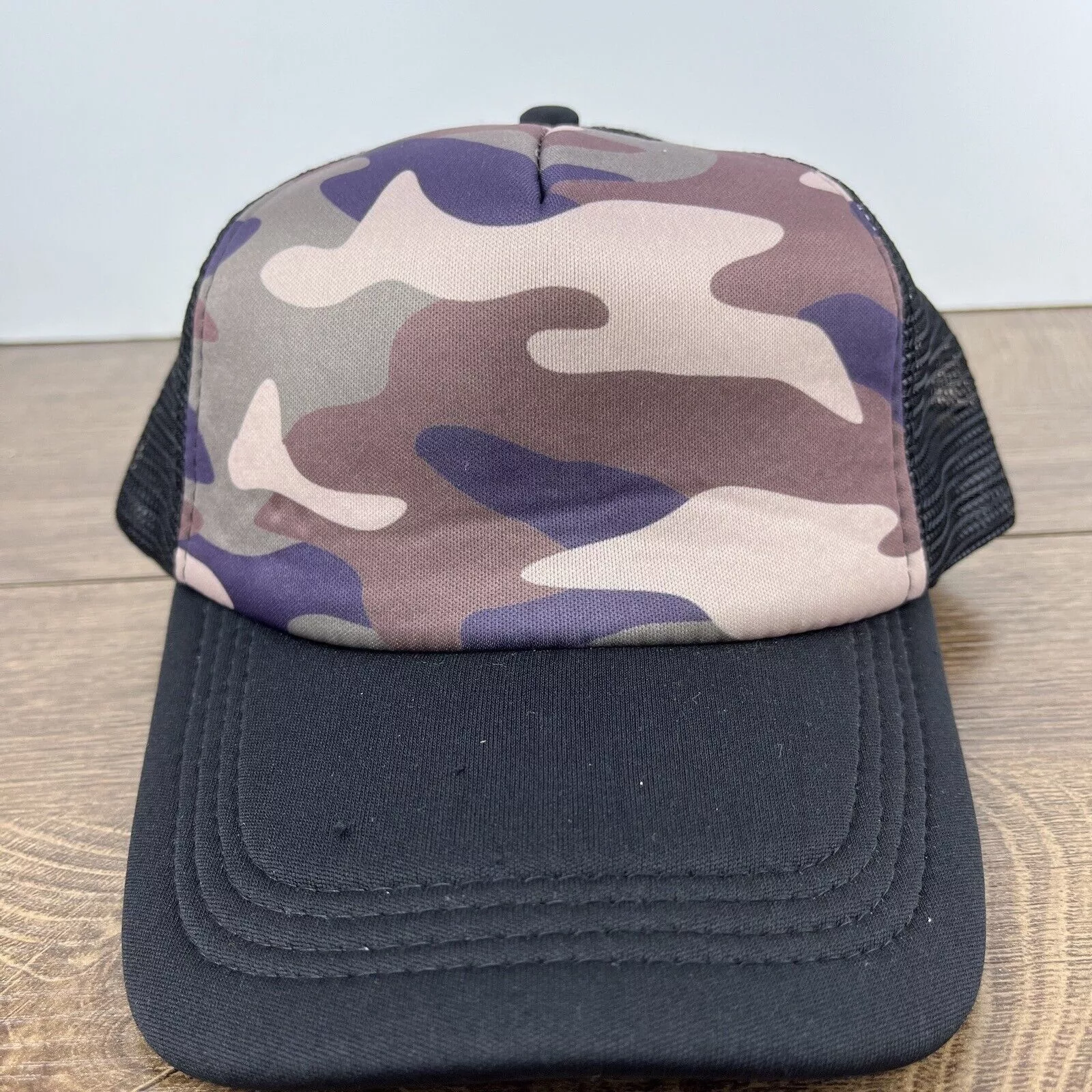 Other Hats Other Camo Hat Brown Black Hat Snapback Adjustable Adult Size Blac