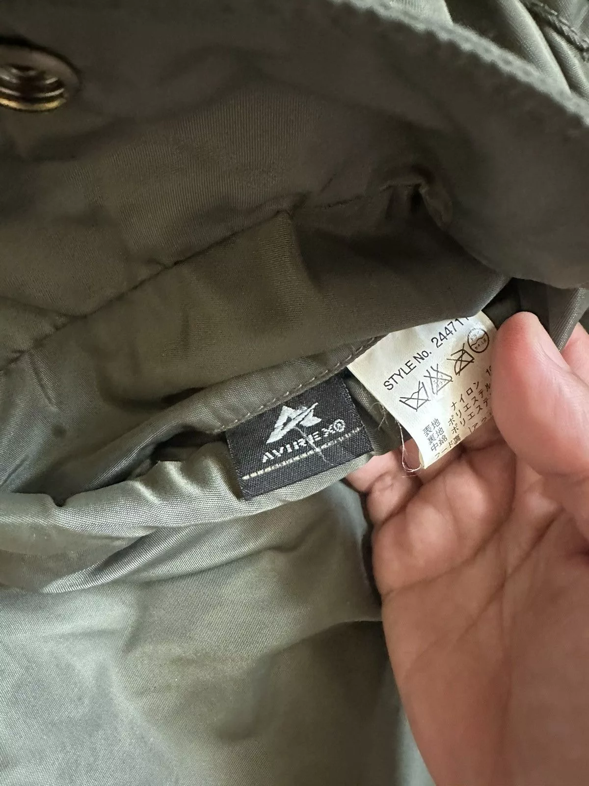 Avirex Bombers avirex long jacket Green
