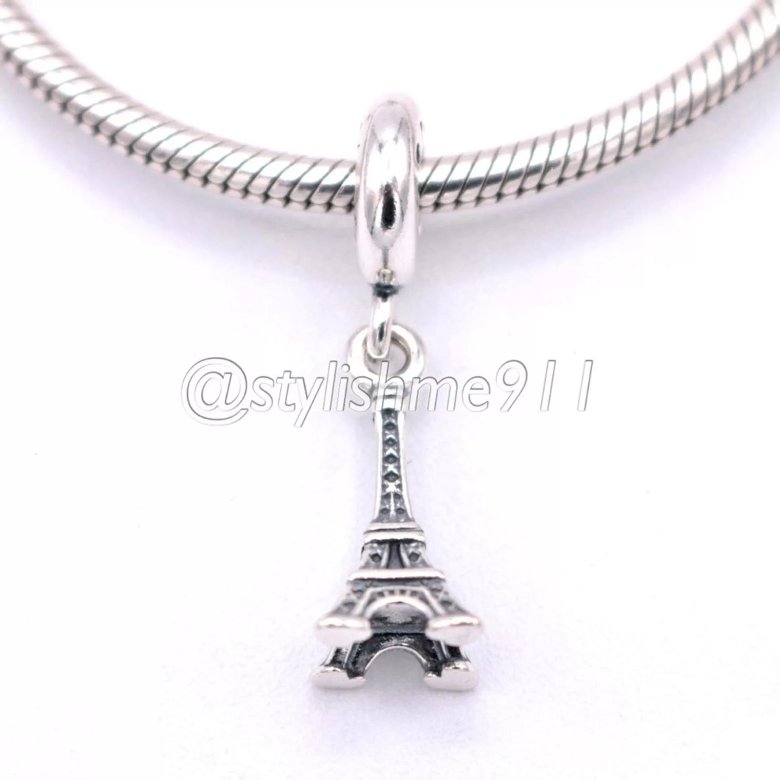 pandora Charms Authentic PANDORA Eiffel Tower Paris Dangle - 791082 Silver
