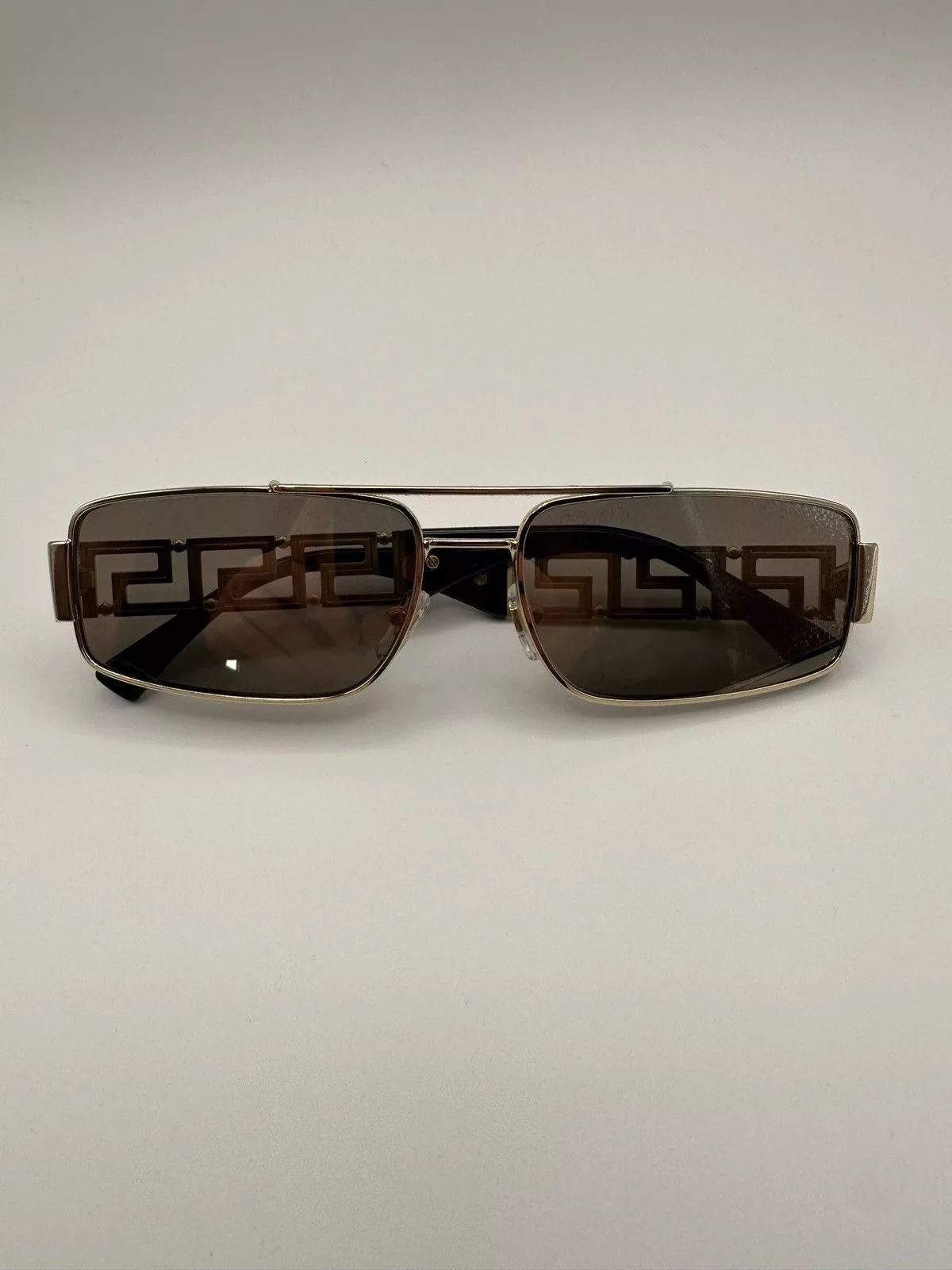 Versace Sunglasses Versace Monogram Statement Sunglasses Gold