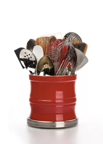 Oversized Red Tool Crock