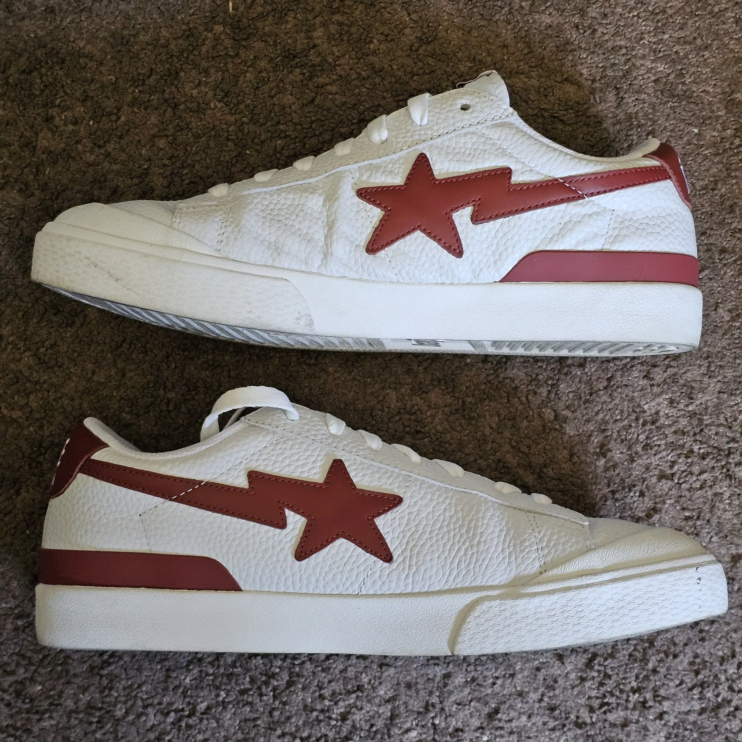 Bape Low Top Sneakers Bape Mad Sta Red