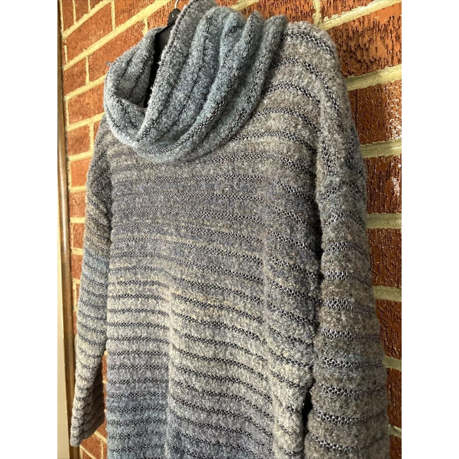 Coldwater Creek Sweaters Coldwater Creek Cold water Creek Women’s Cowl Neck Sweater Blue Ombré 16