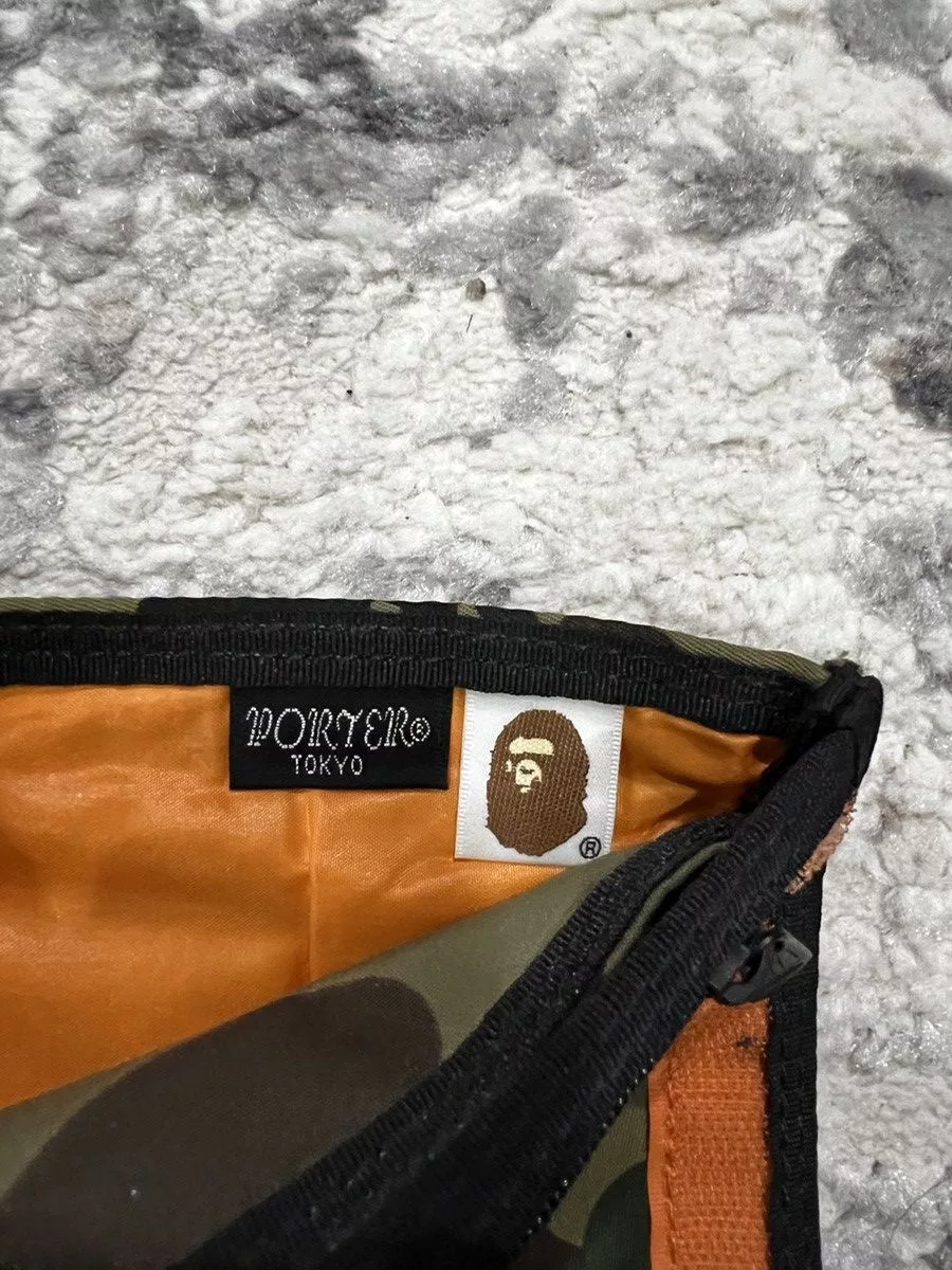 Bape Wallets Bape × Porter Bape x Porter 1st Camo Wallet Green