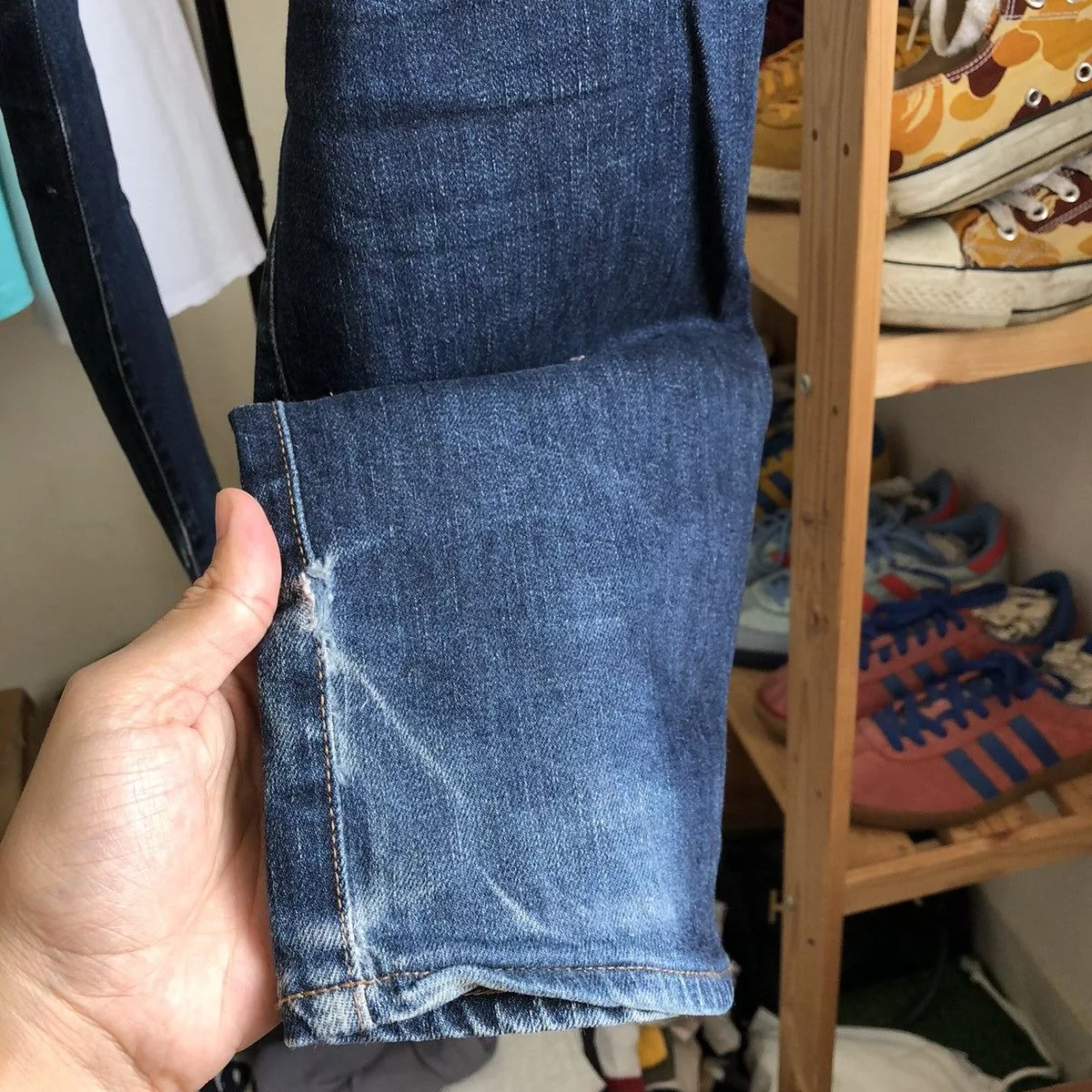 Bape Denim Bape 1st Camo Patch Denim Blue