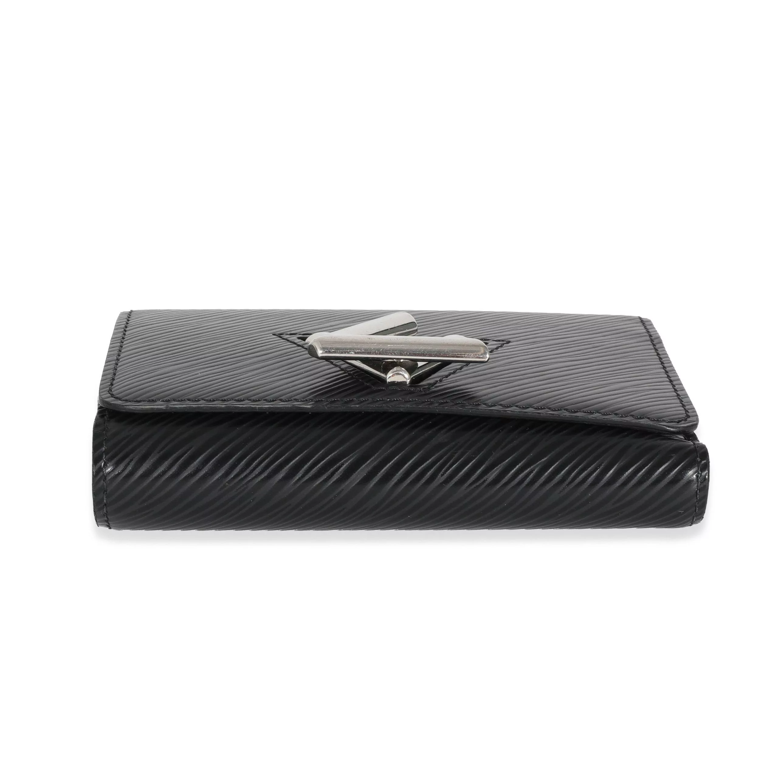 Louis Vuitton Rings Louis Vuitton Black Epi Twist Compact Wallet