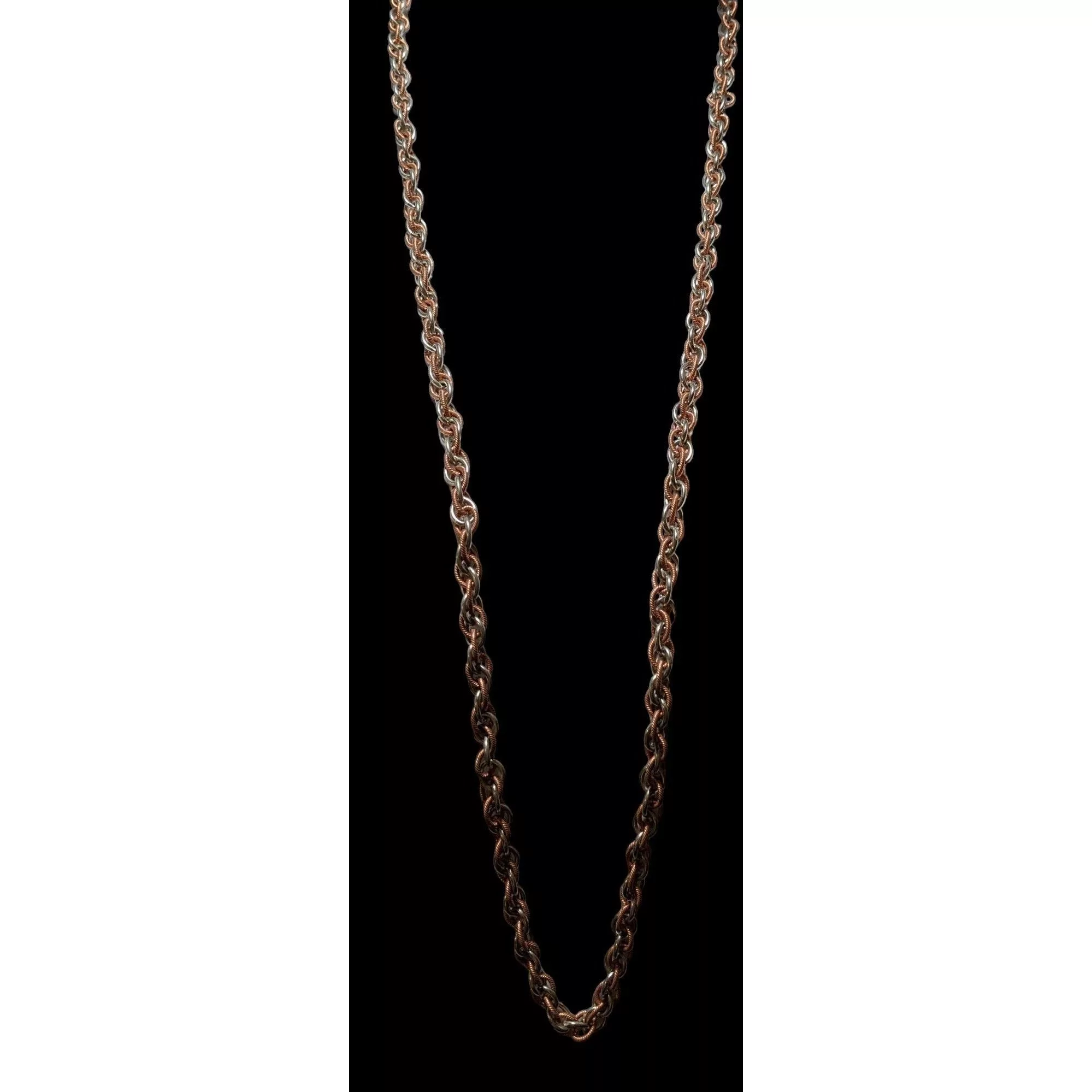Other Necklaces Other Silver Copper Intertwined Chain Necklace Multi