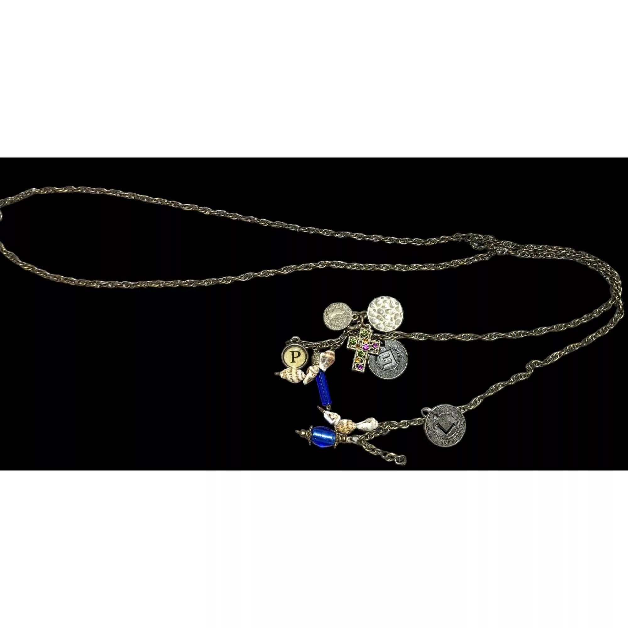 Other Necklaces Other Chain Tassel Charm Necklace Gold