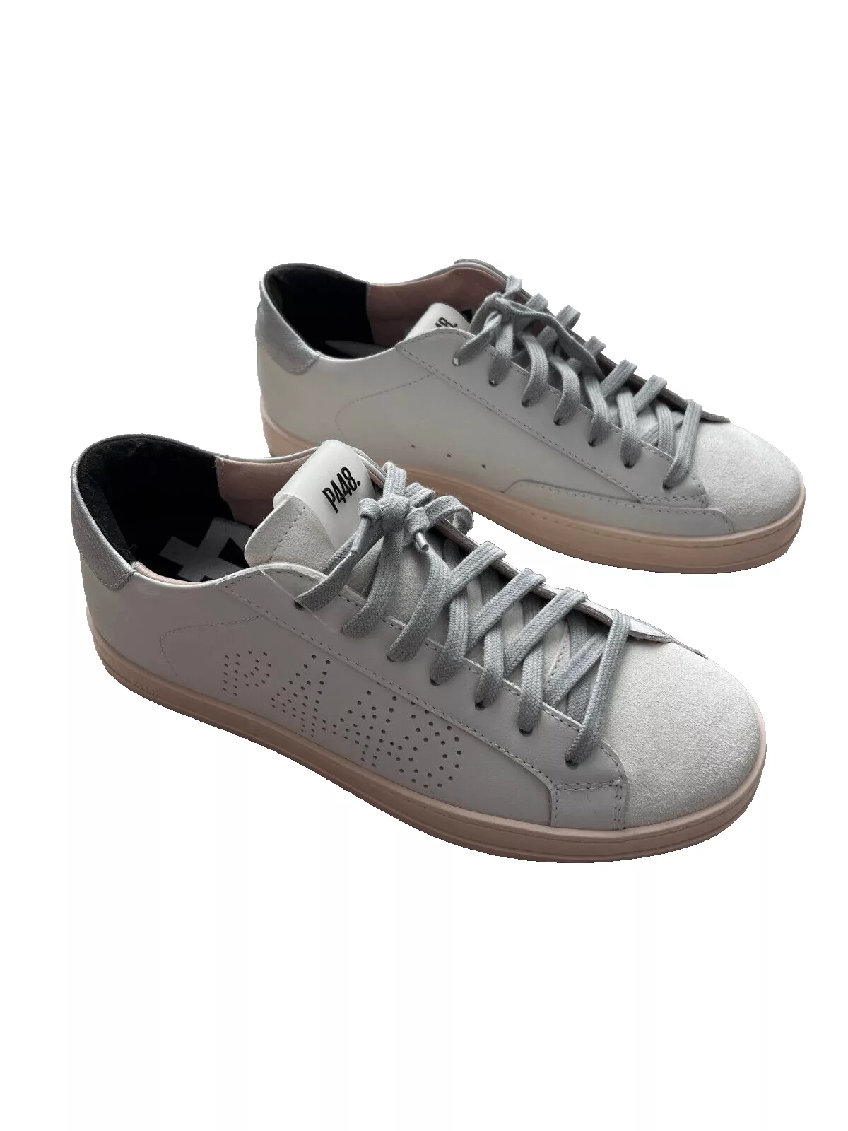P448 Flats P448 John Morea Leather Sneaker Shoes White ( 40 )