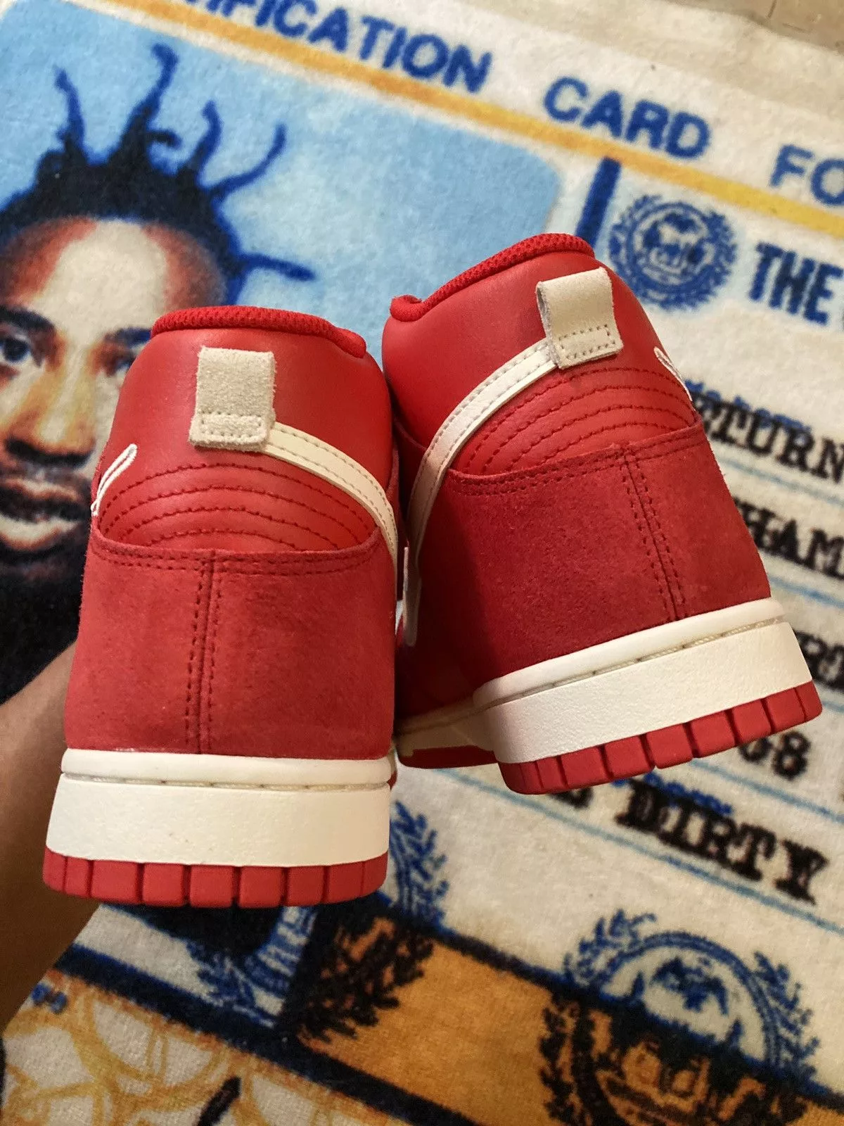 Nike Hi Top Sneakers Nike Dunk High First Use Red
