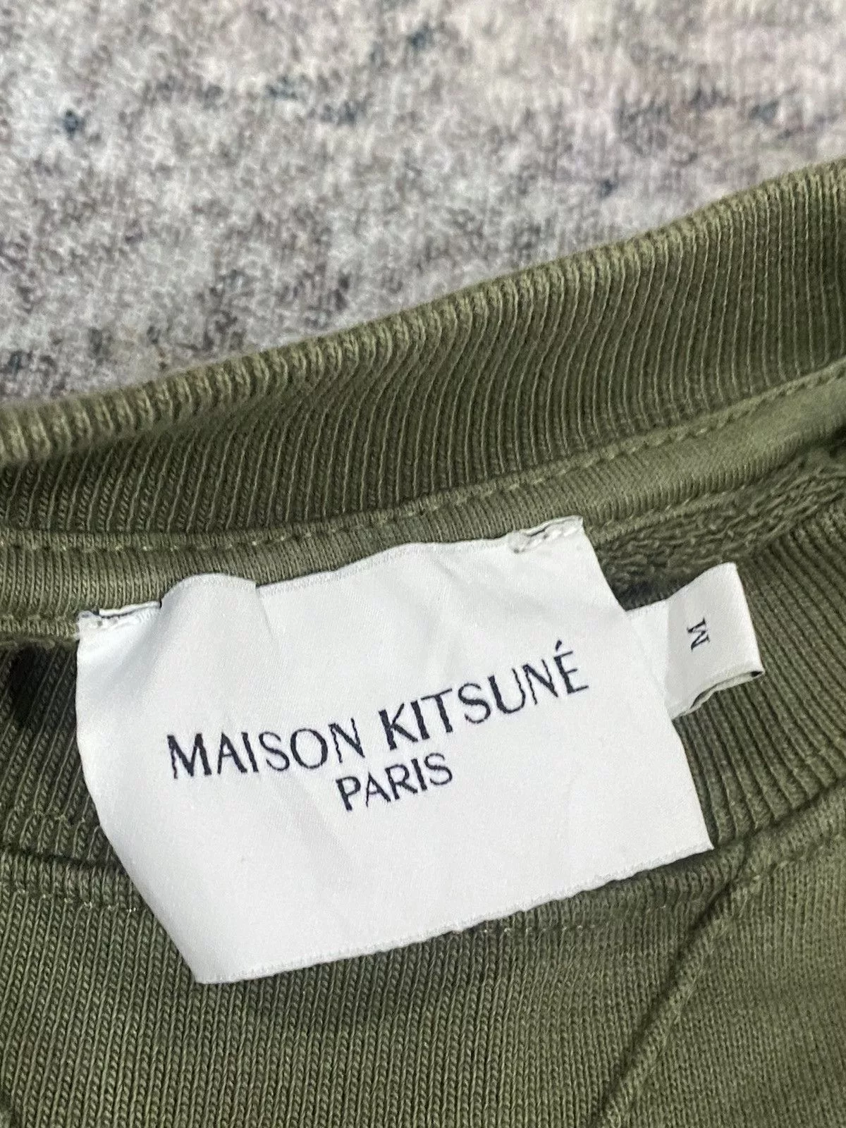 Maison Kitsune Sweatshirts Hoodies MAISON KITSUNE PARIS SWEATSHIRT NICE DESIGN Green