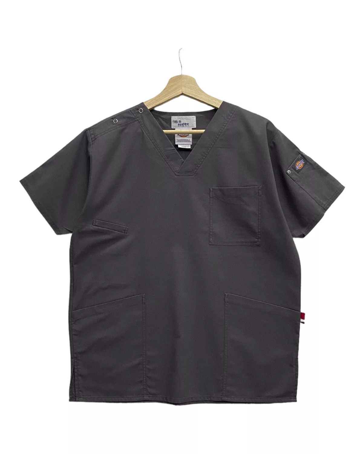 Dickies Short Sleeve T Shirts RARE🔥VTG DICKIES MEDICAL WORK SHIRT Gray Vintage