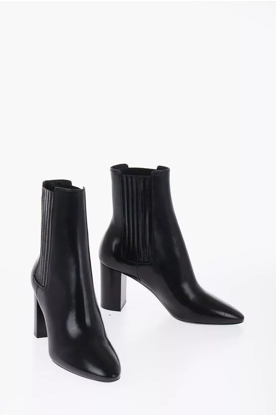 Saint Laurent Paris Boots Saint Laurent Paris Leather Boots Black