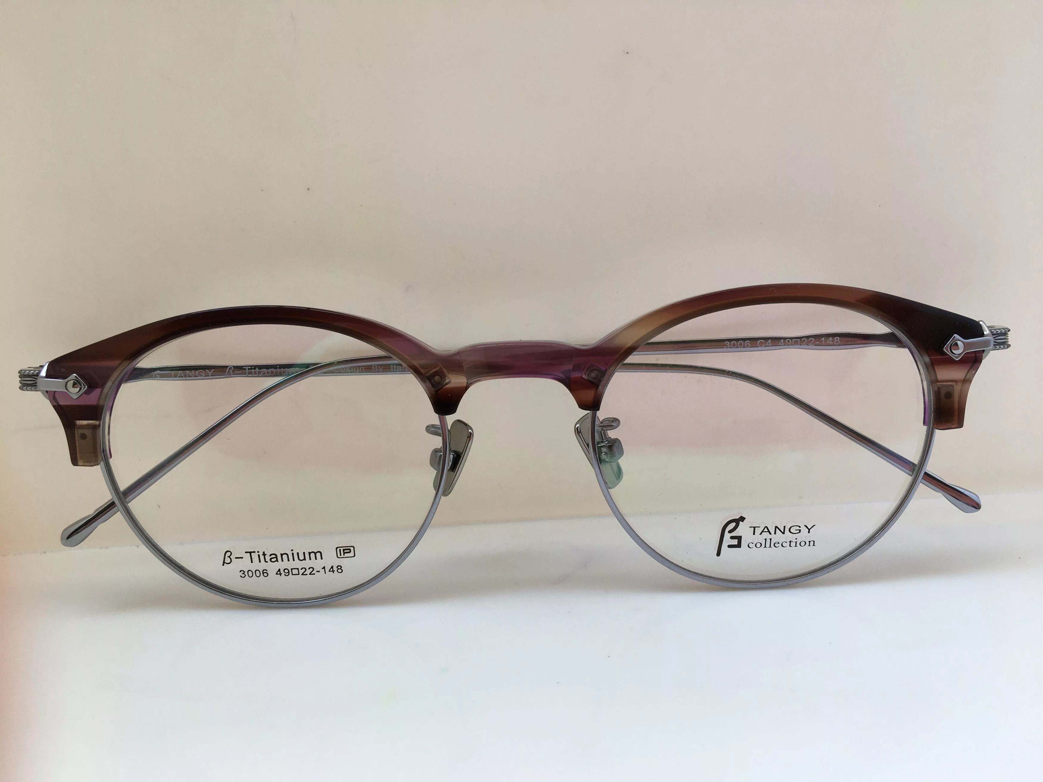 Other Glasses Other Tangy Malcolm Eyeglasses Frame Titanium Metal Silver
