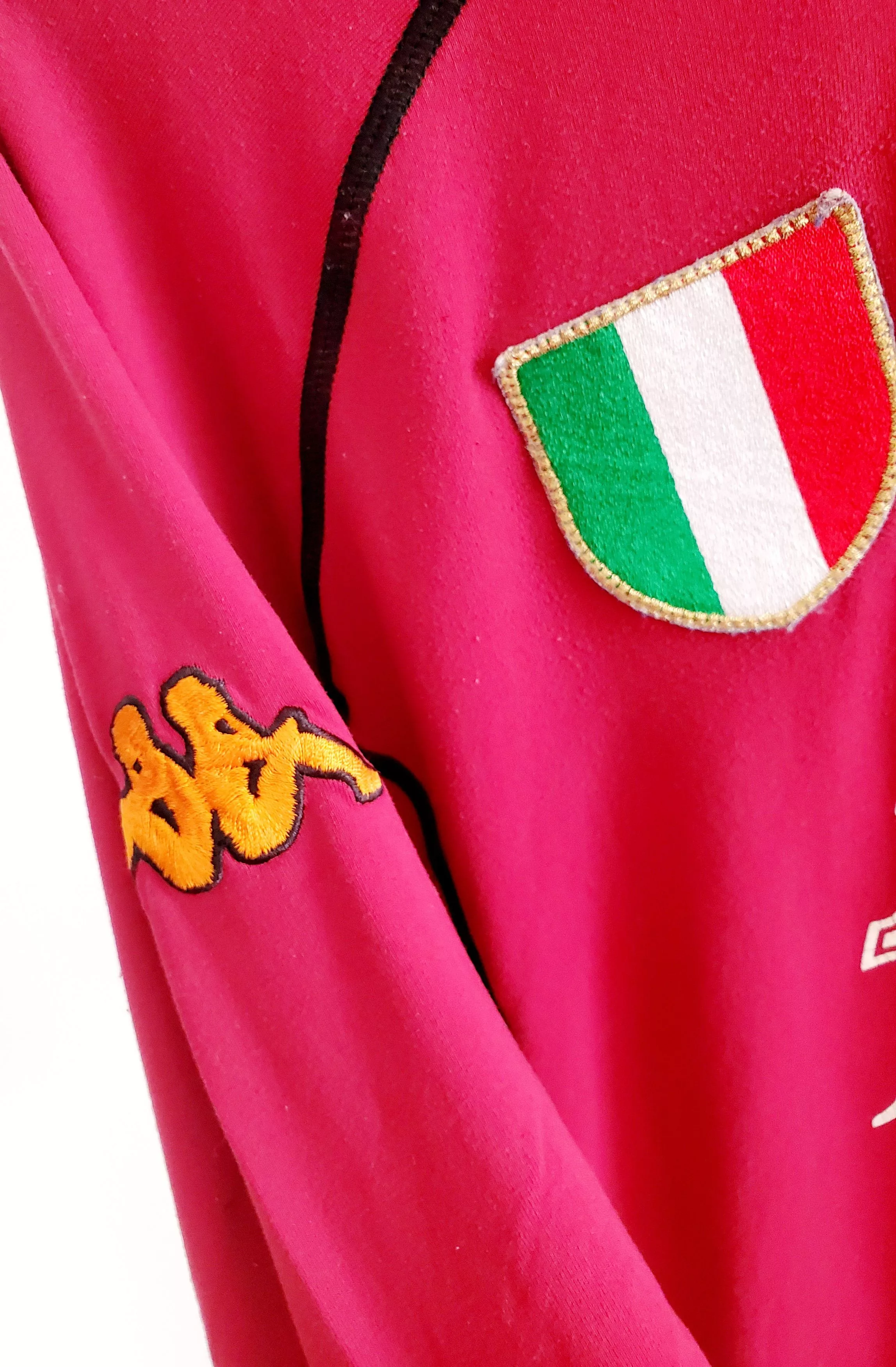 Kappa Short Sleeve T Shirts Kappa × Vintage As Roma 2001/2002 Home soccer jersey #9Montella L Red