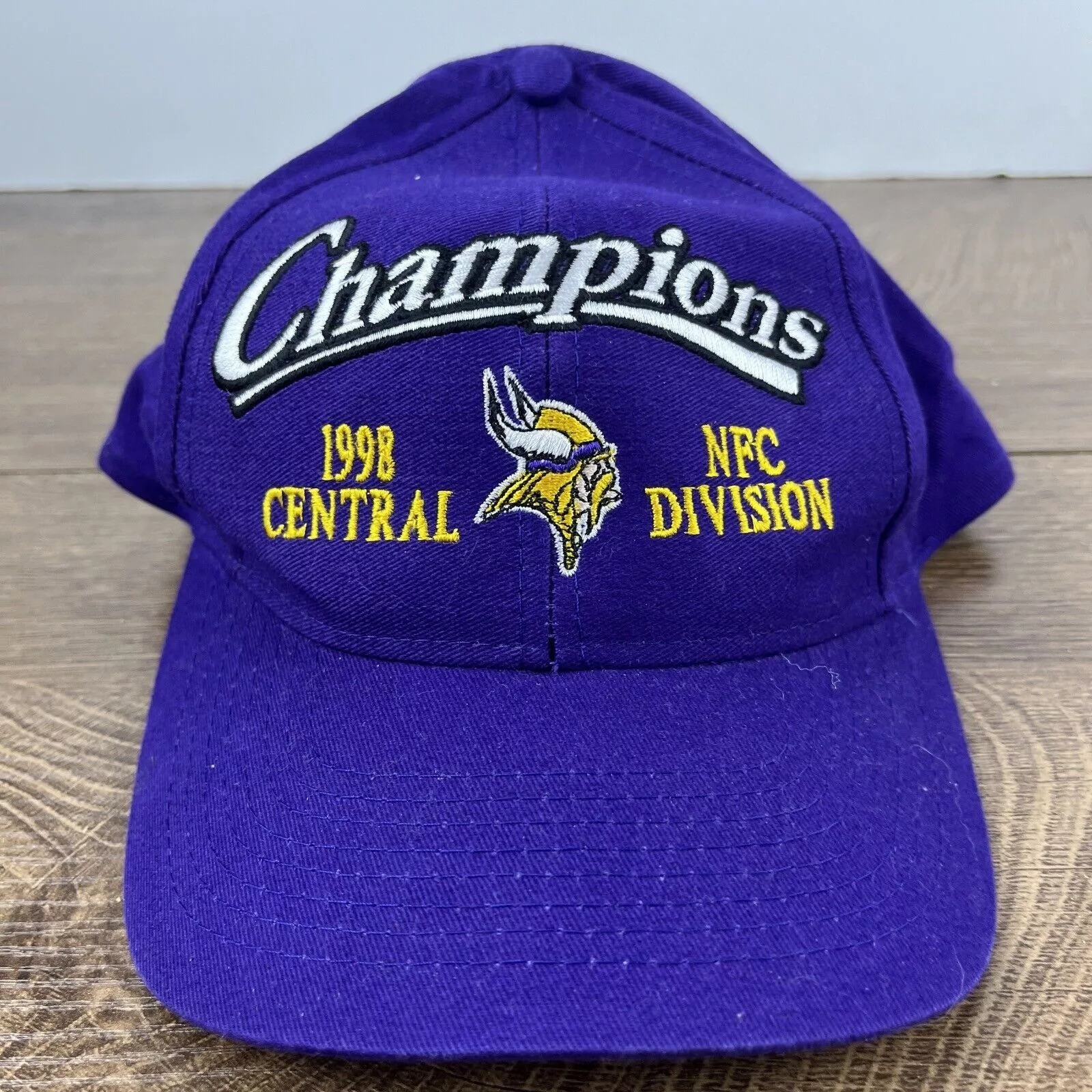 Other Hats Other Minnesota Vikings Hat 1998 Division Champions Hat Adjustable Purple