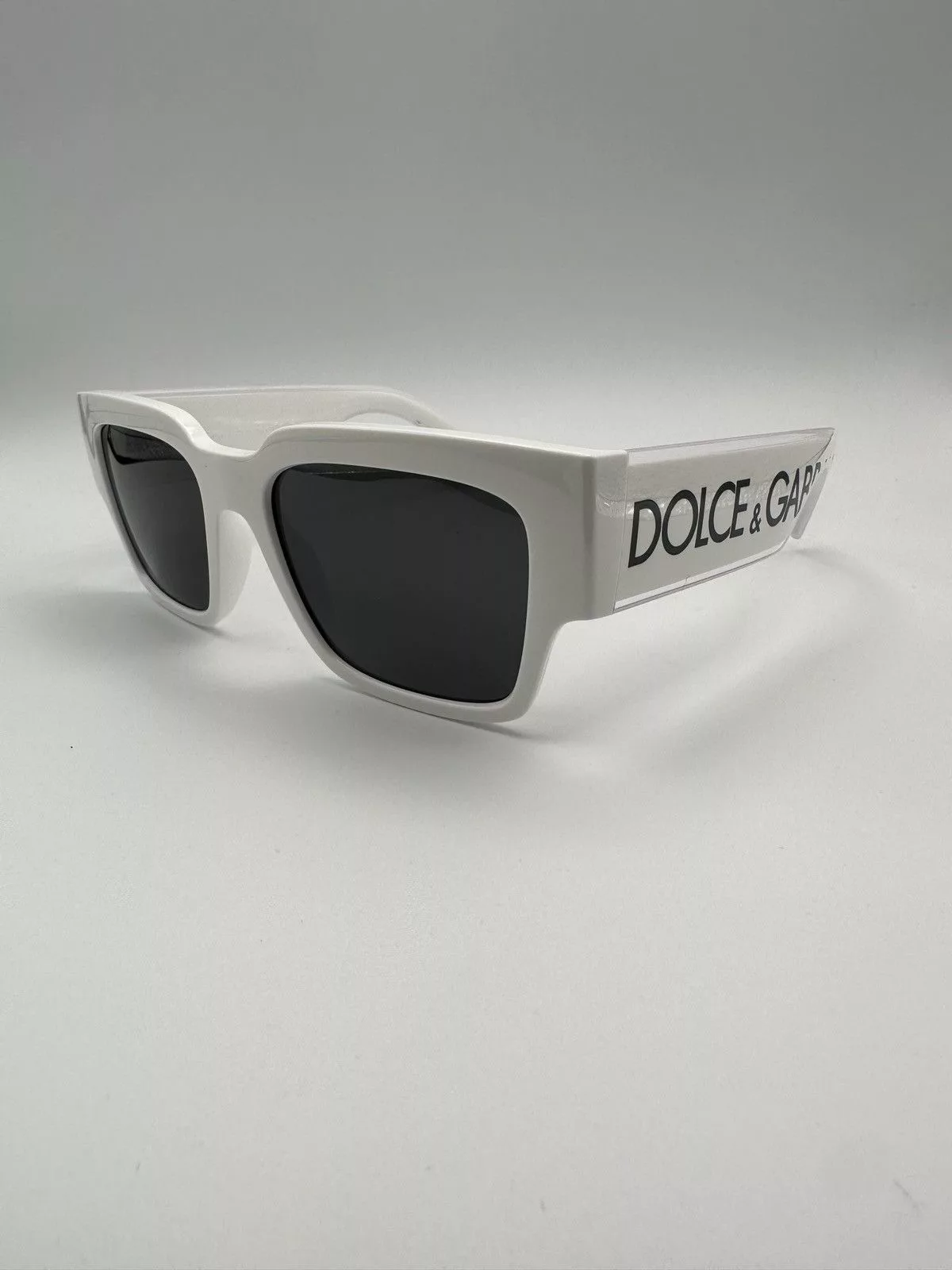 Dolce & Gabbana Sunglasses Dolce & Gabbana Spellout Sunglasses White