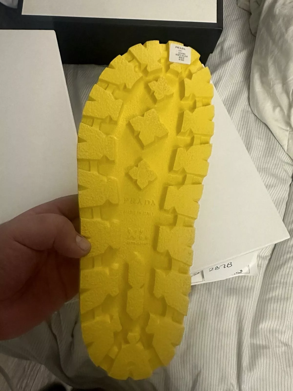 Prada Slip Ons prada slides Yellow