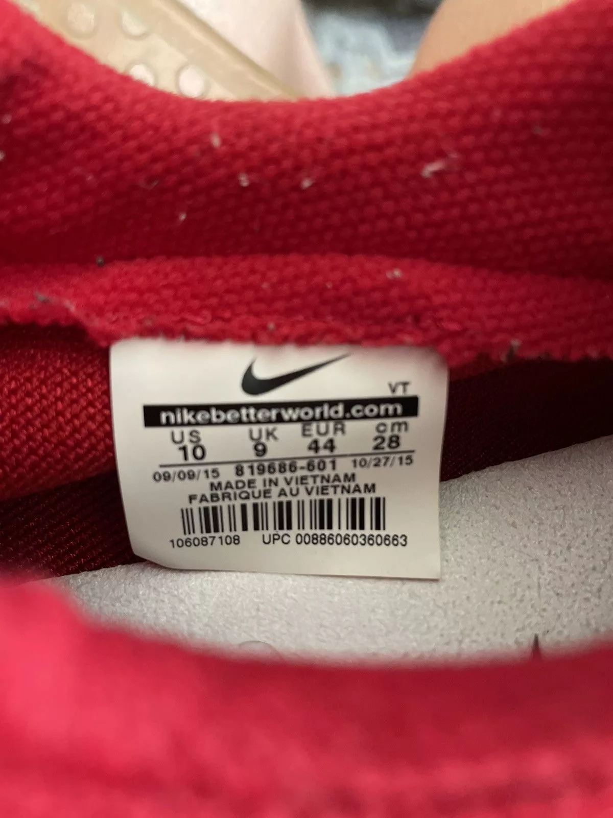 Nike Low Top Sneakers Nike Sockdart Red